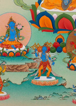 Gyalwa Gyasto Mandala | Chenresig with Vajravarahi Thangka