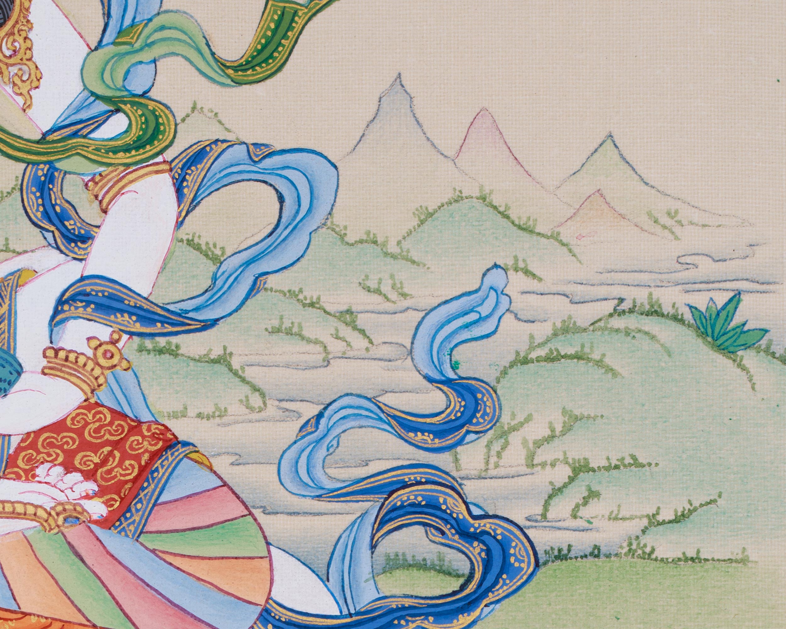Thangka of Vajrasattva with Consort | The Buddha of Purification and Compassion