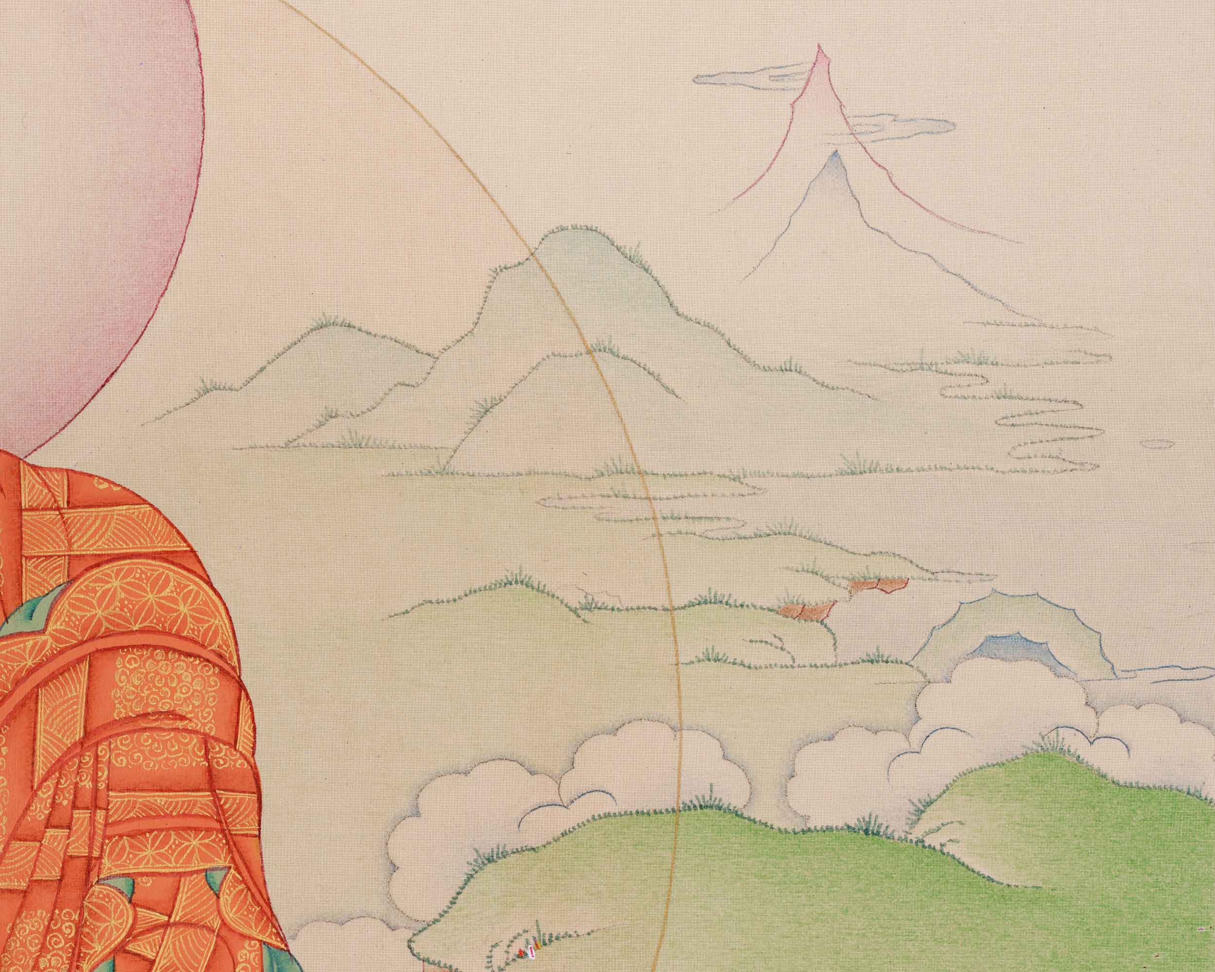Himalayan Medicine Buddha Thangka | Bhaisajyaguru Artwork