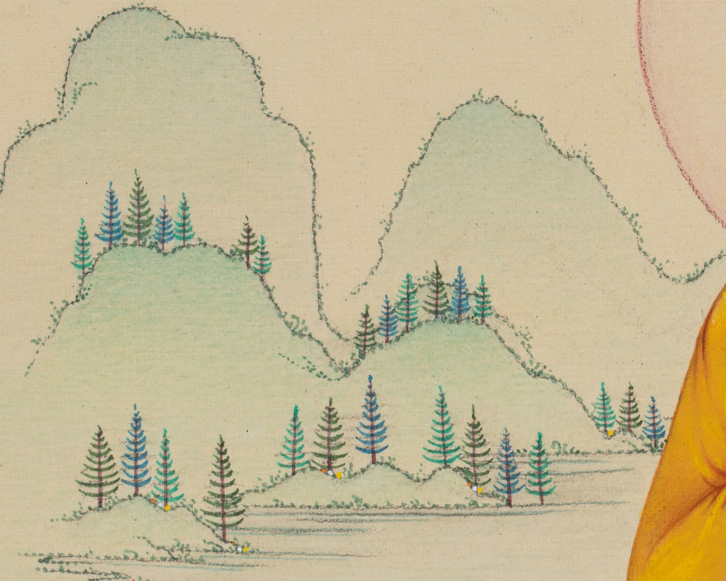 Spiritual Protector Kshitigarbha Print | Digital Print | Guardian of the Six Realms