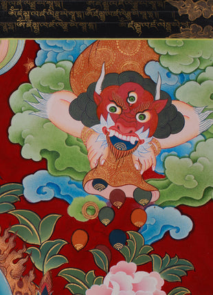 Tibetan Wealth Deity, White Dzambhala | Guardian of Prosperity and Vajrayana Abundance