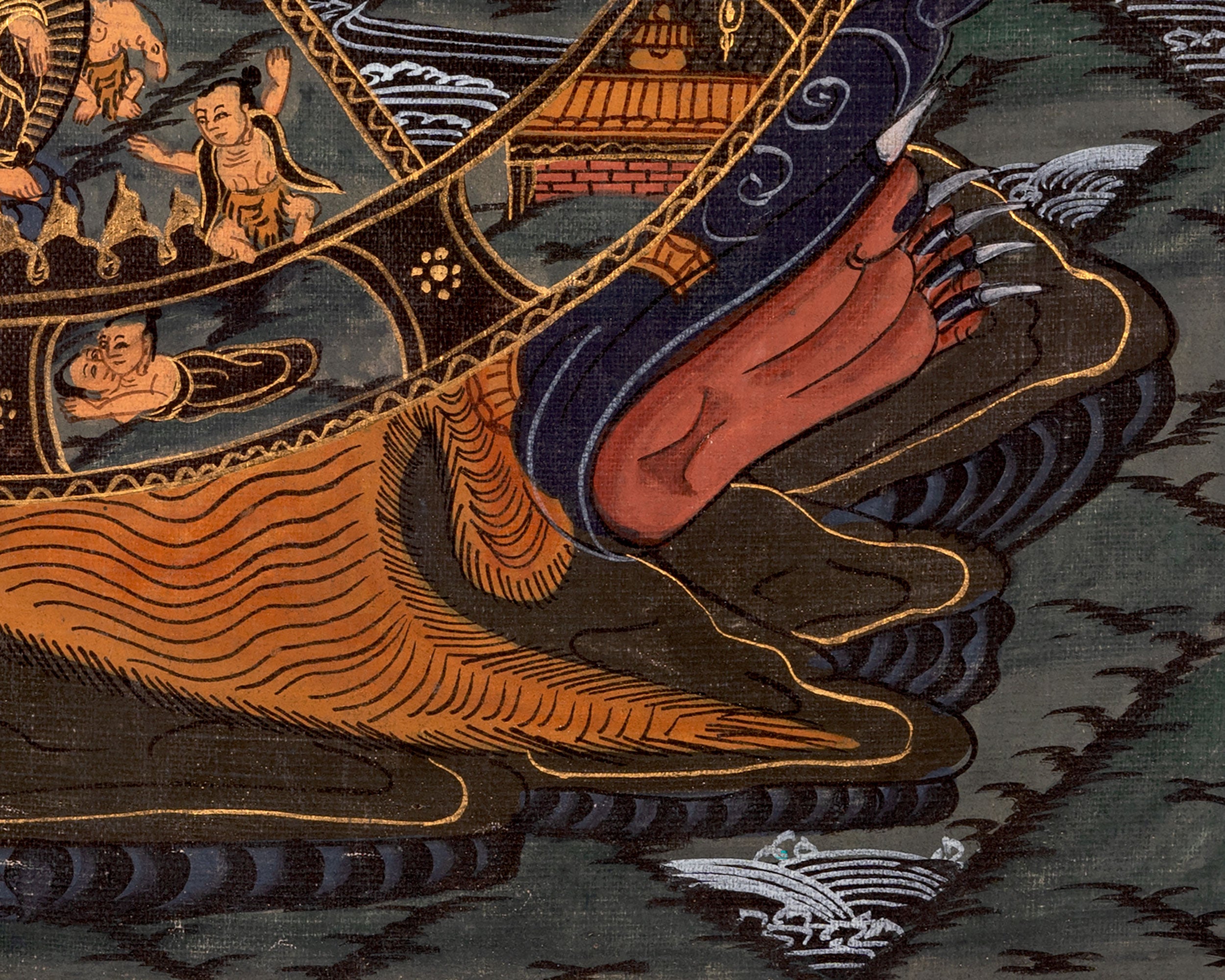 Religious Bhavachakra Thangka | Traditional Artwork | Wall Decors