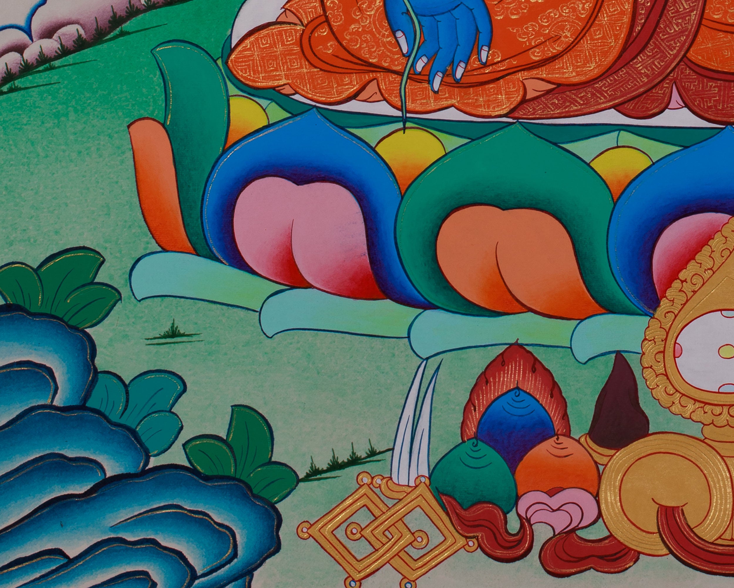 Bhaisajyaguru, Healing Buddha Thangka | Tibetan Buddhist Art