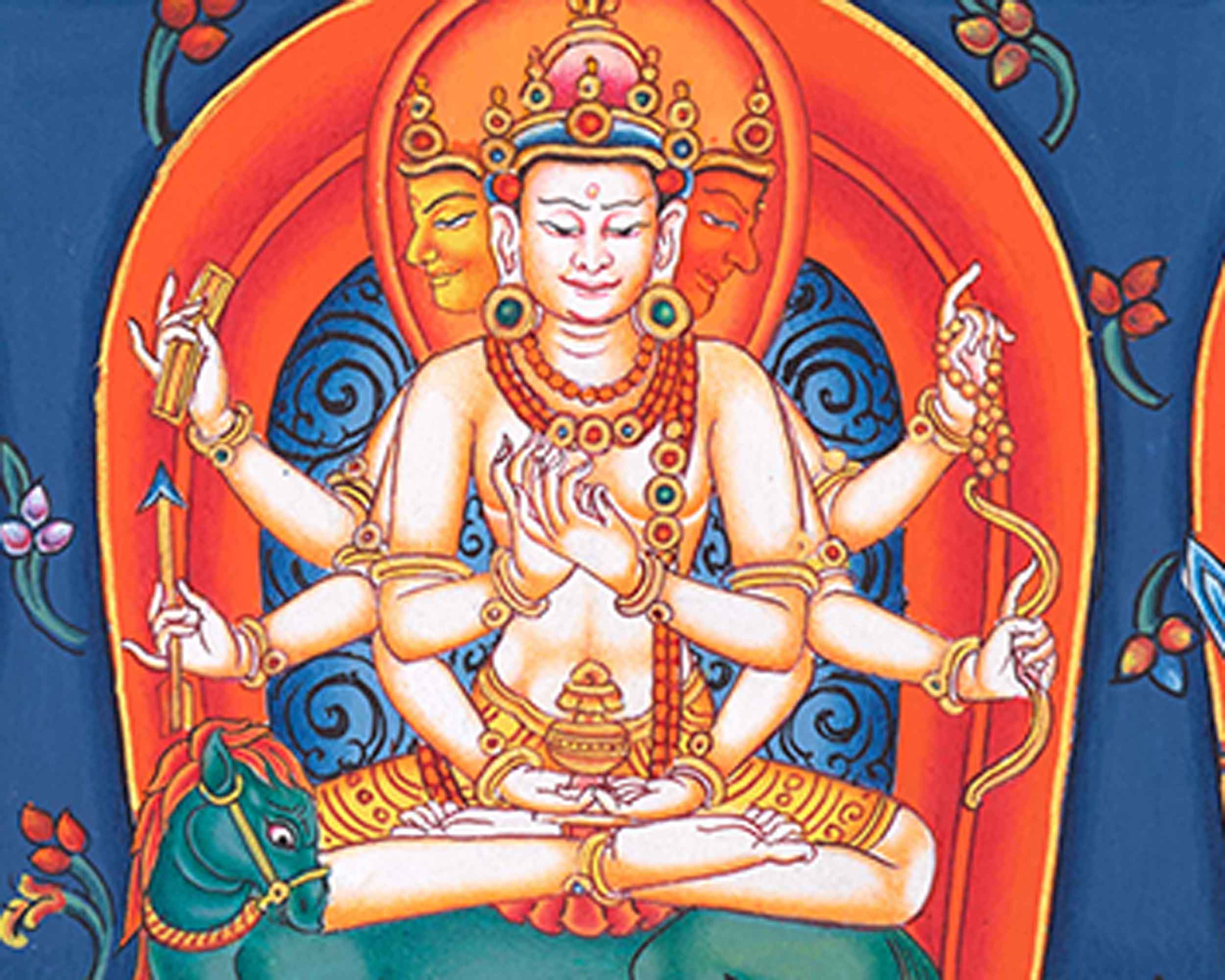 Traditional Chandra Maharoshan Thangka Print for Your Sacred Space | Wall Art