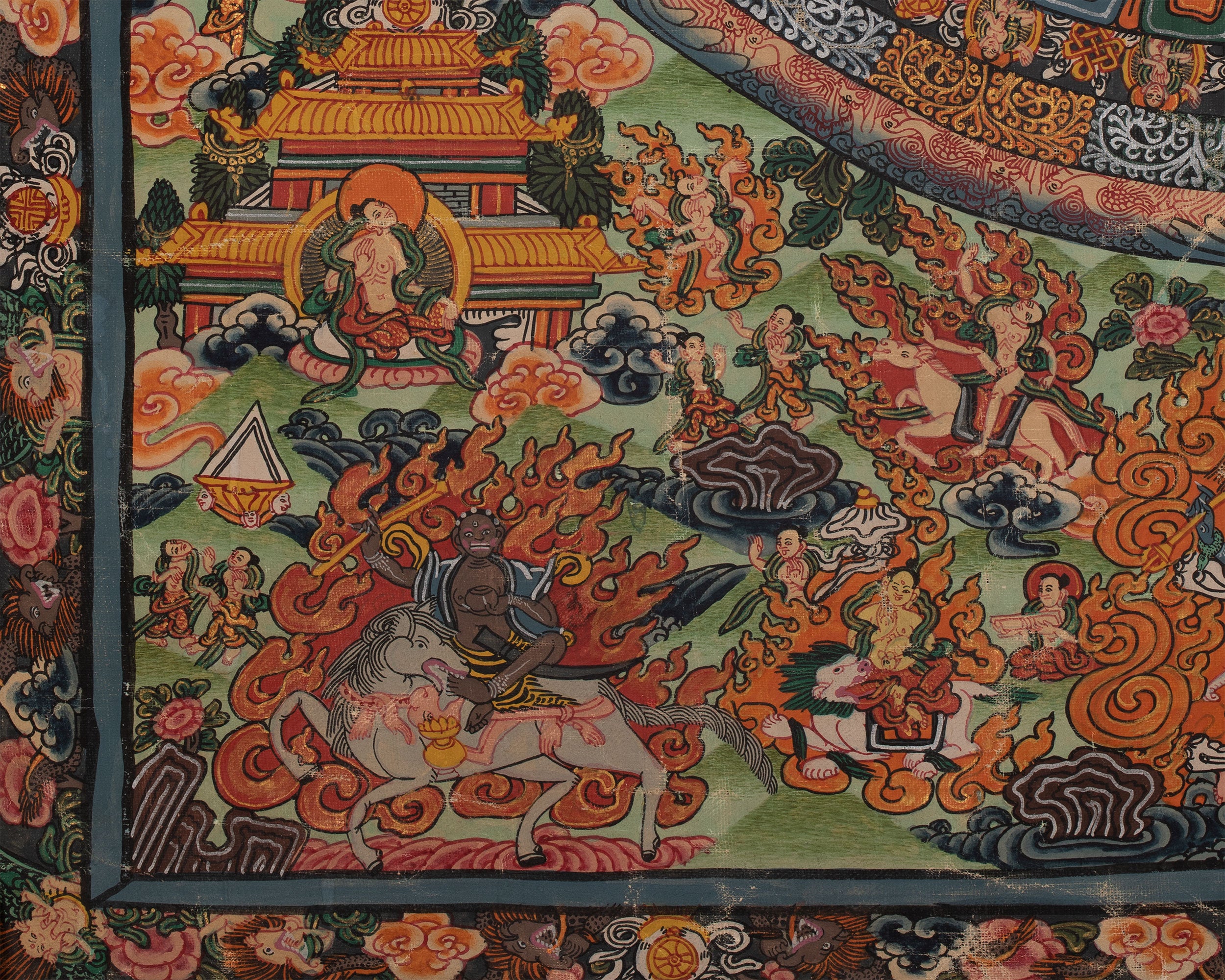 Vintage Shakyamuni Buddha Thangka | Hand-painted Thangka