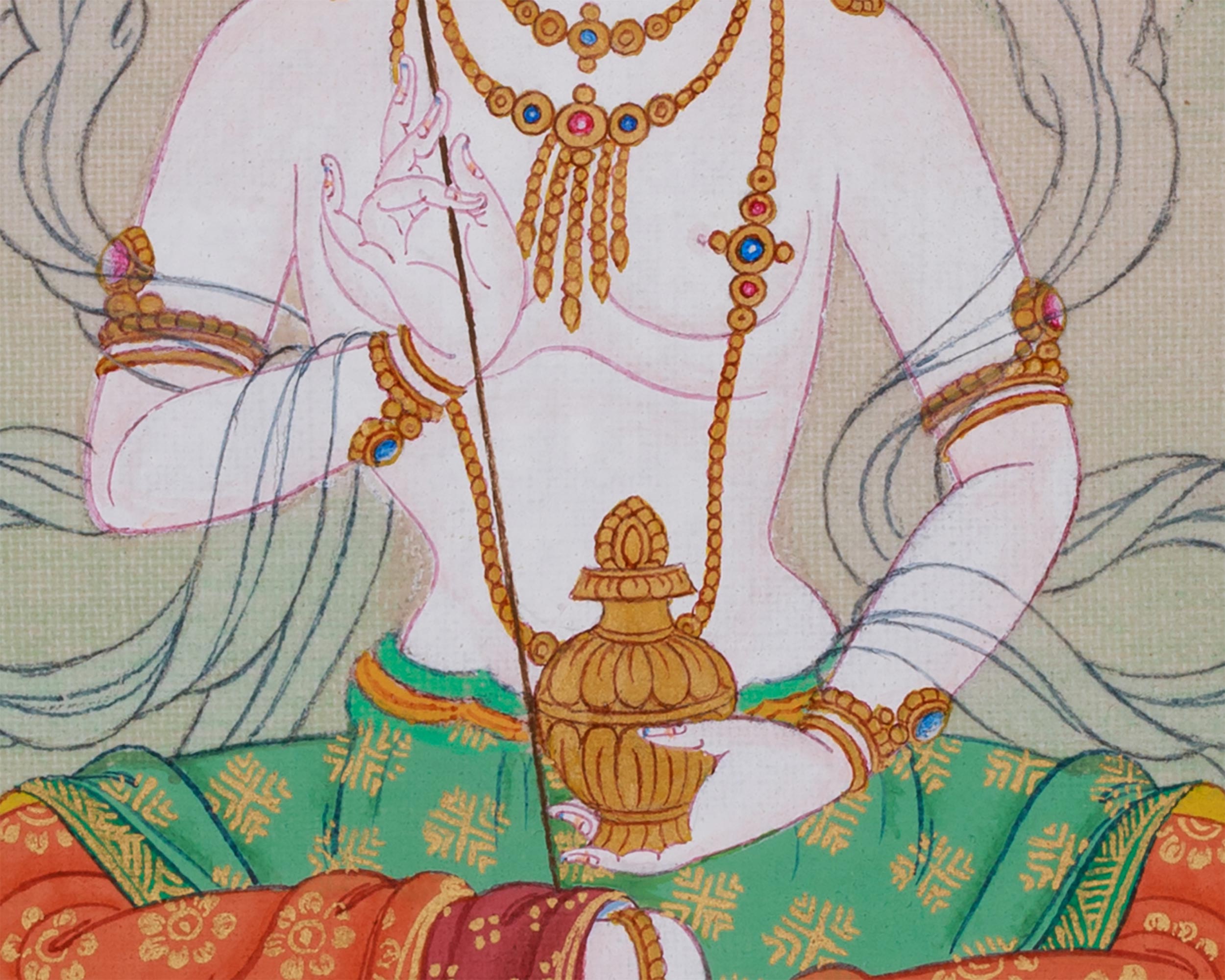 Dakini Mandarva Painting | Protector of Tantric Practices | Yogini of Enlightenment