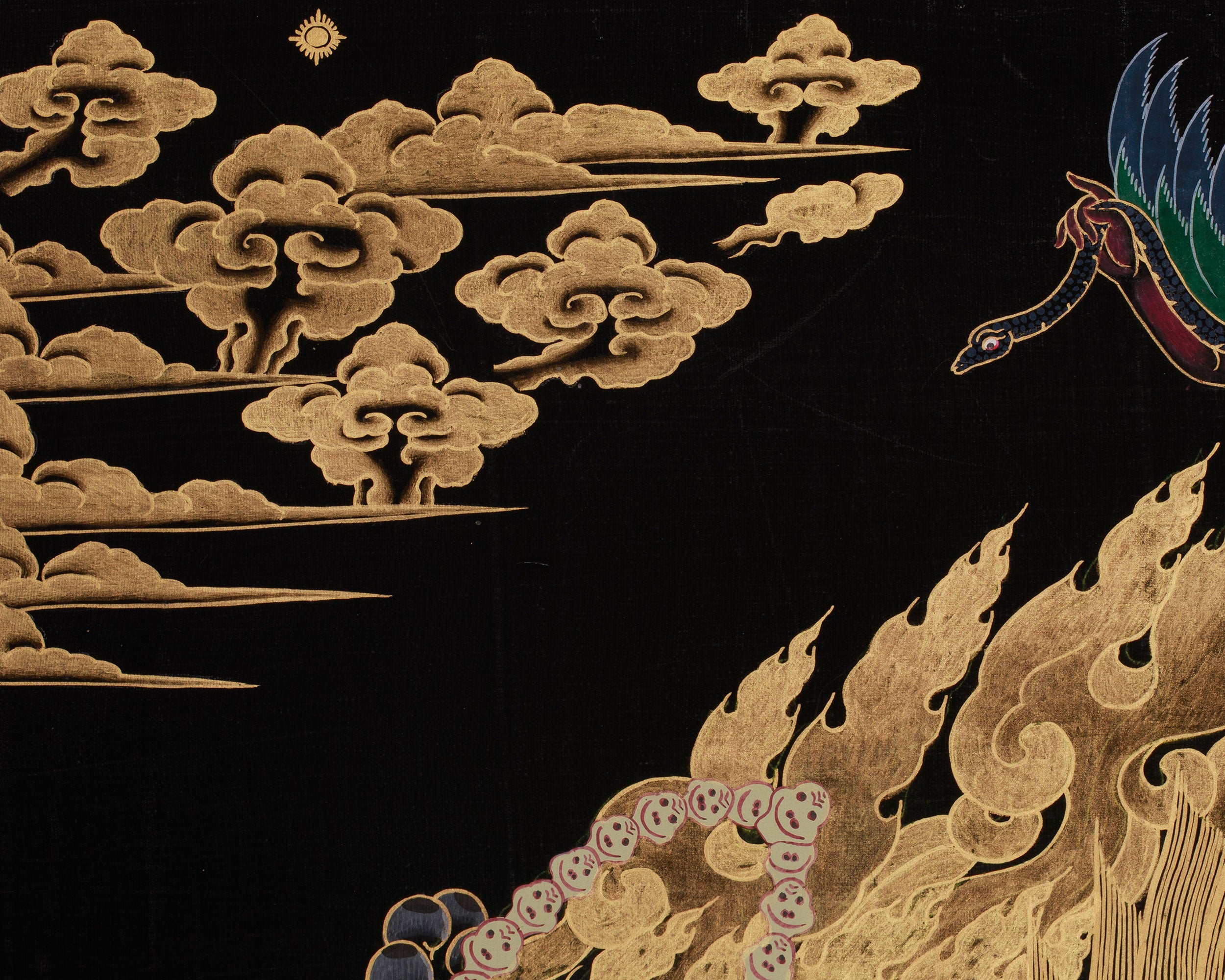 Protector Six-Armed Mahakala Thangka | Fierce Guardian Deity Art