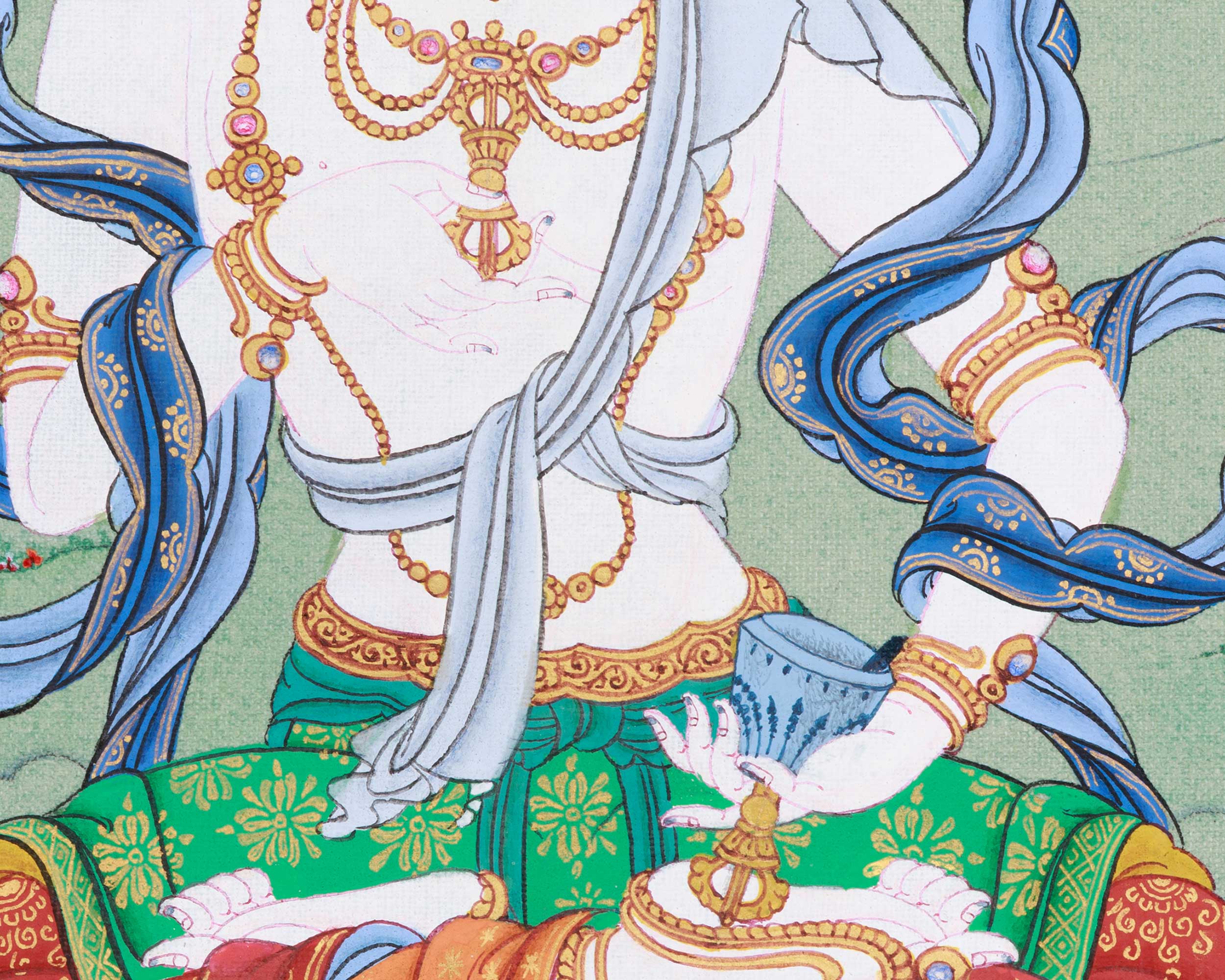Bodhisattva Vajrasattva Artwork | Tibetan Buddha of Purification