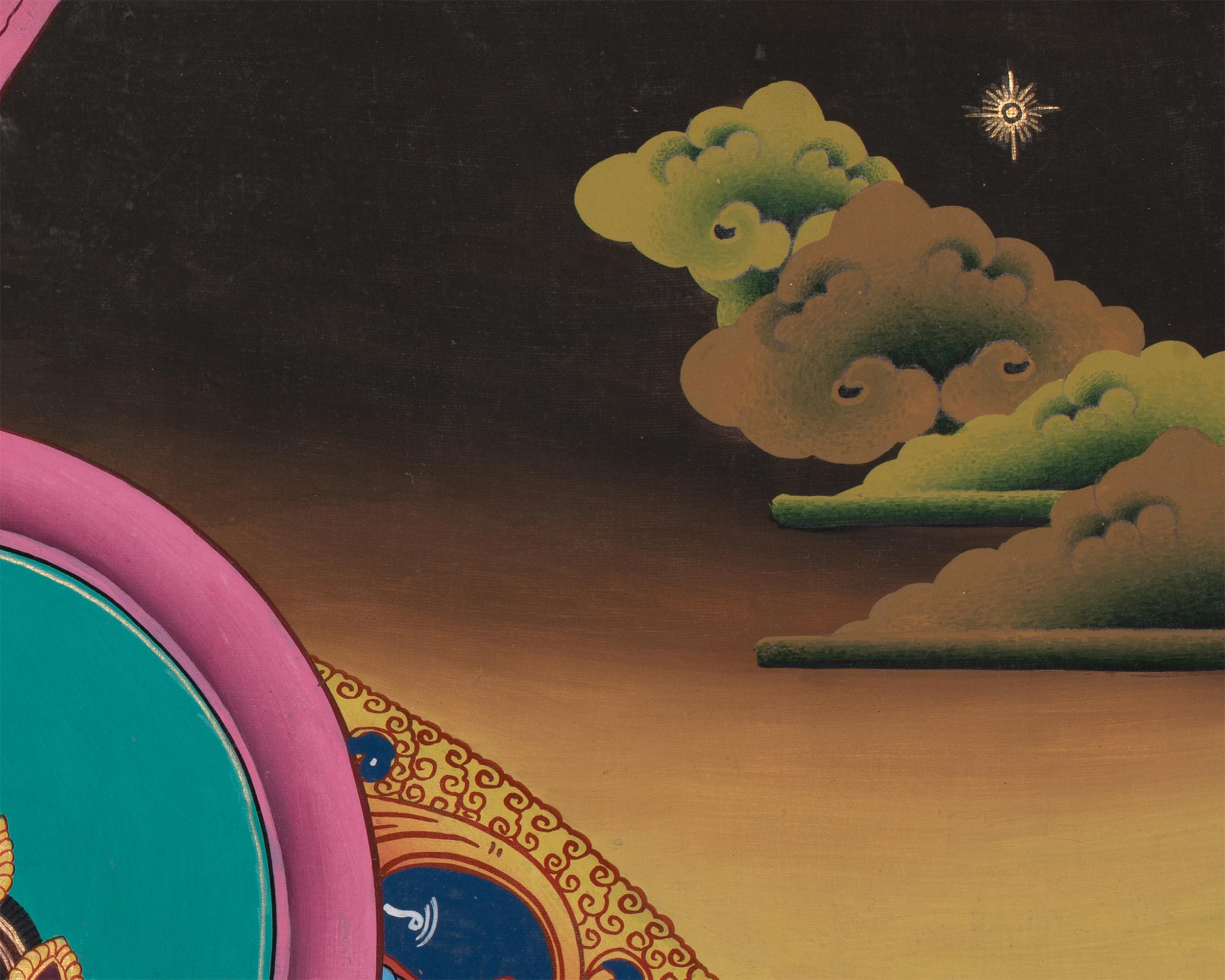 Manjushri, Buddha of Infinite Wisdom | Traditional Tibetan Thangka Art