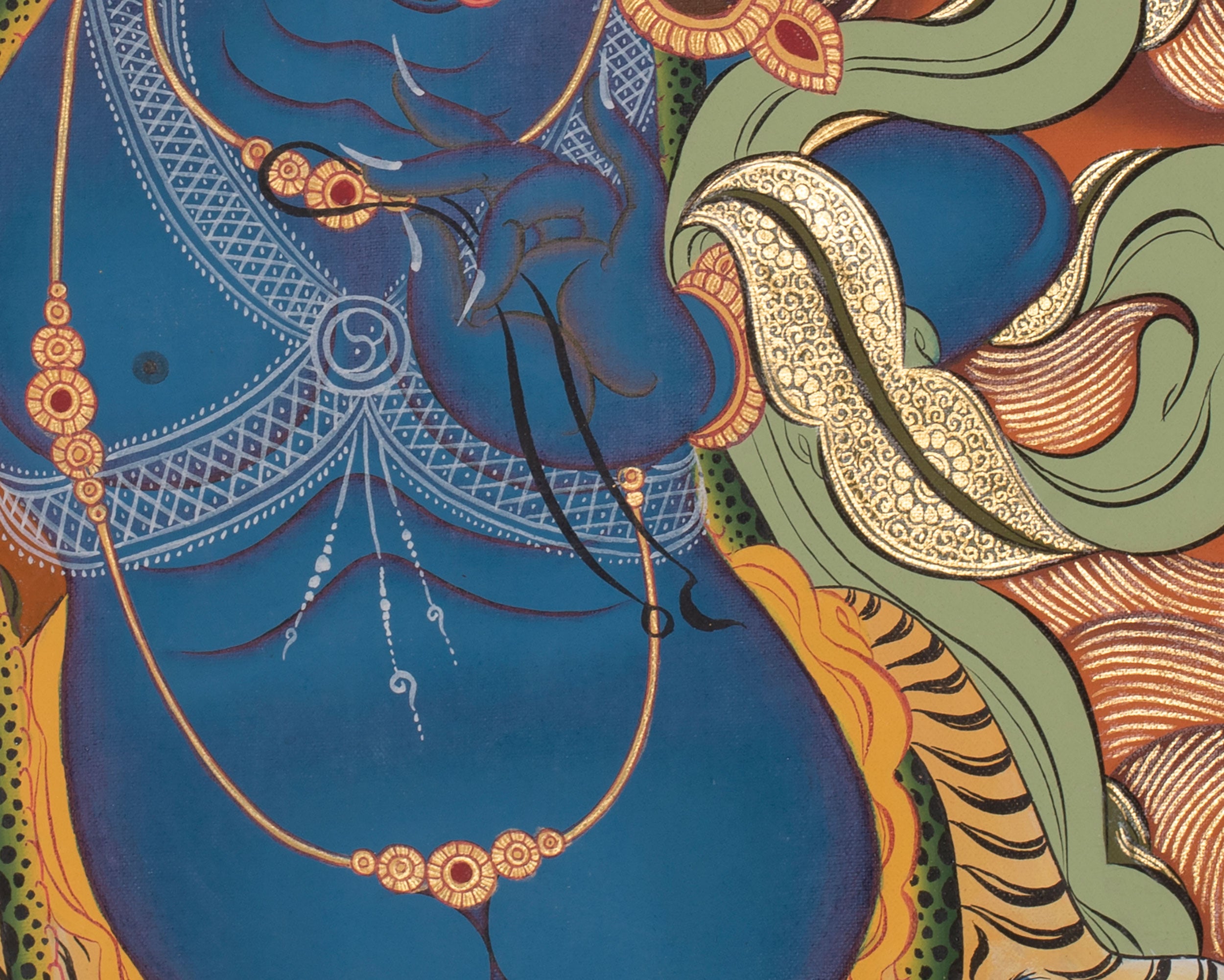 Vajrapani Bodhisattva Thangka Painting | Vairocana Buddha Thangka | Buddhist Art