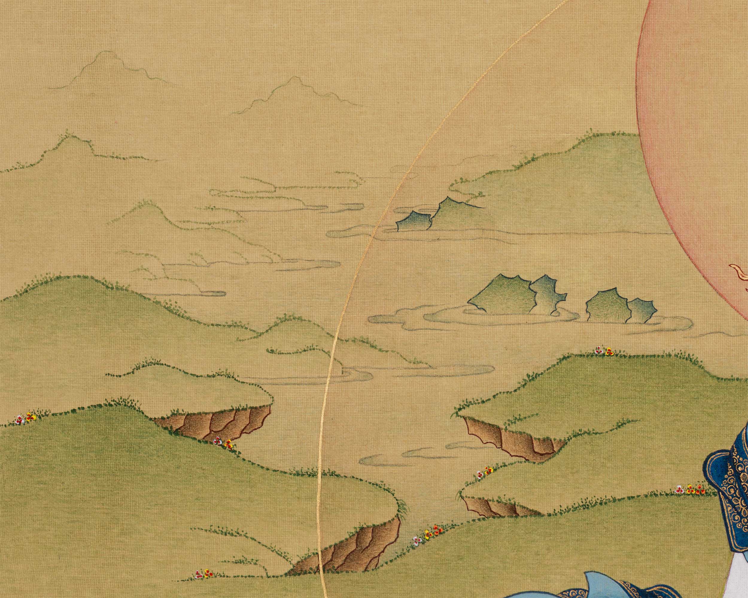 Female Buddhist Goddess White Tara Thangka | Longevity, Healing & Compassion