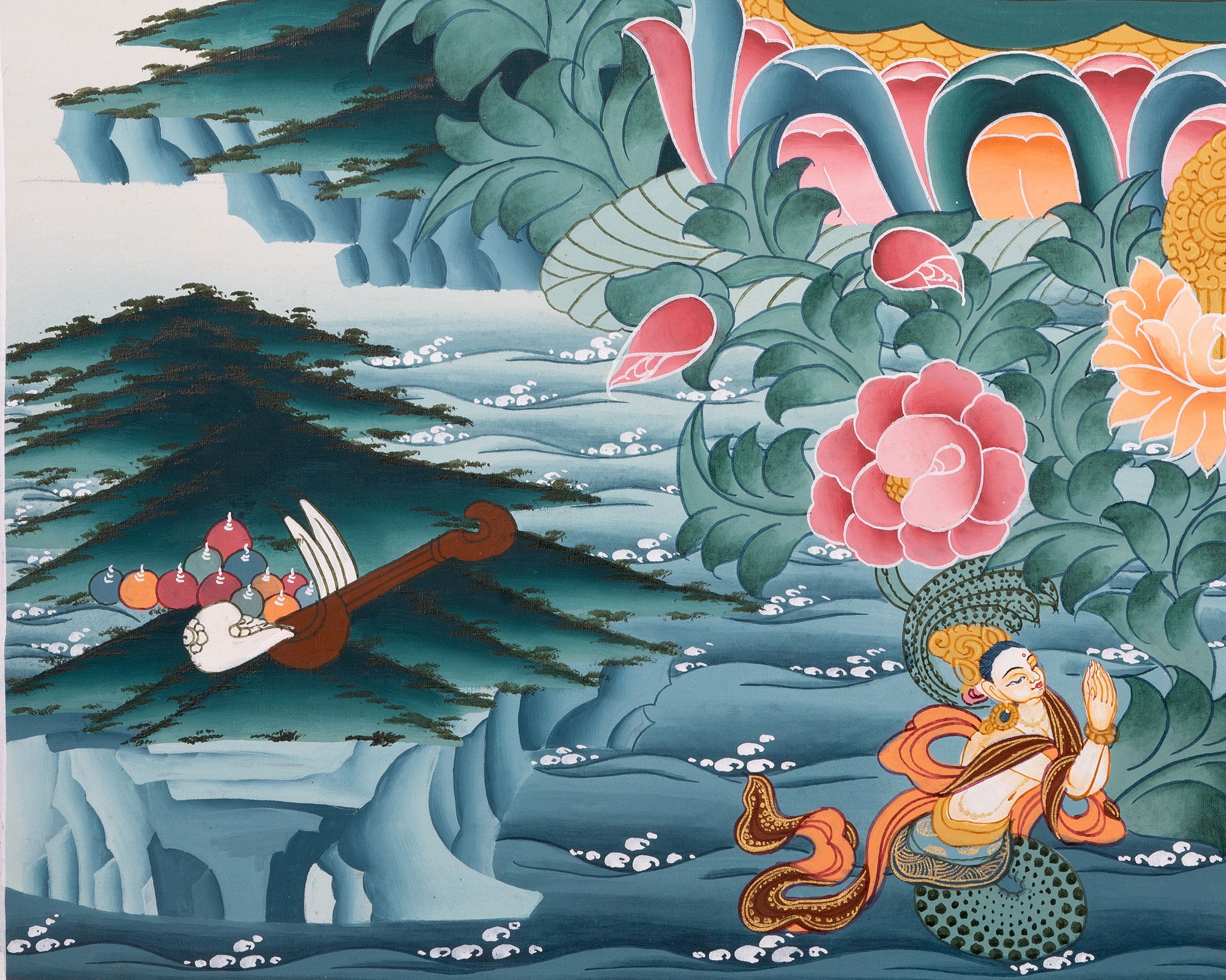 1000 Armed Avalokitsevara | Religious Buddhist Thangka | Wall Decors