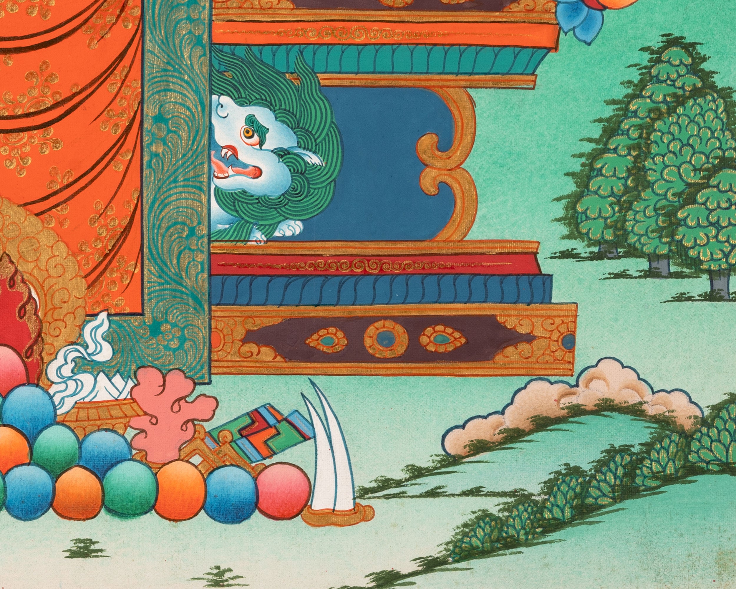 Medicine Buddha | Healing Buddha Thangka | Traditional Tibetan Paint