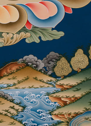 Compassionate Buddha Chenrezig (Avalokiteshvara) Thangka | Deity of Mercy, Wisdom & Enlightened Activity