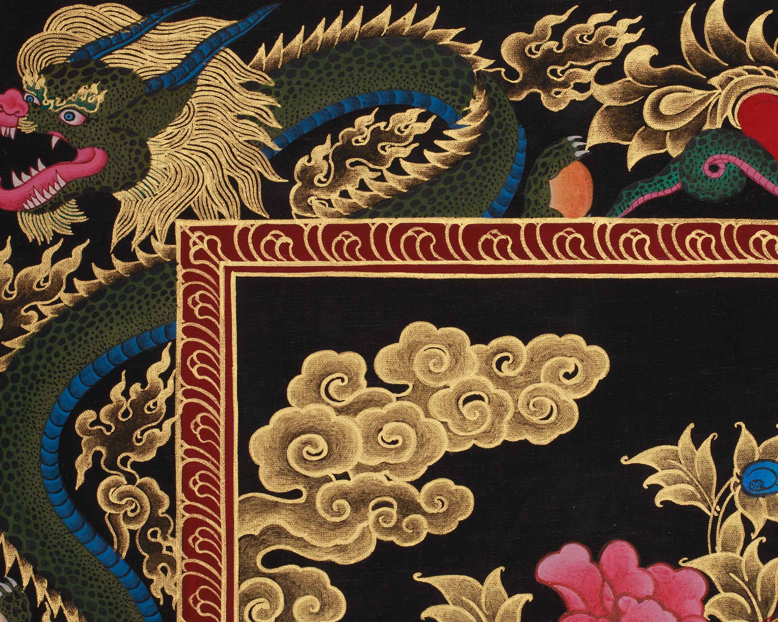 Bodhisattva Green Tara Art | Goddess of Compassion and Protection in Paubha Style