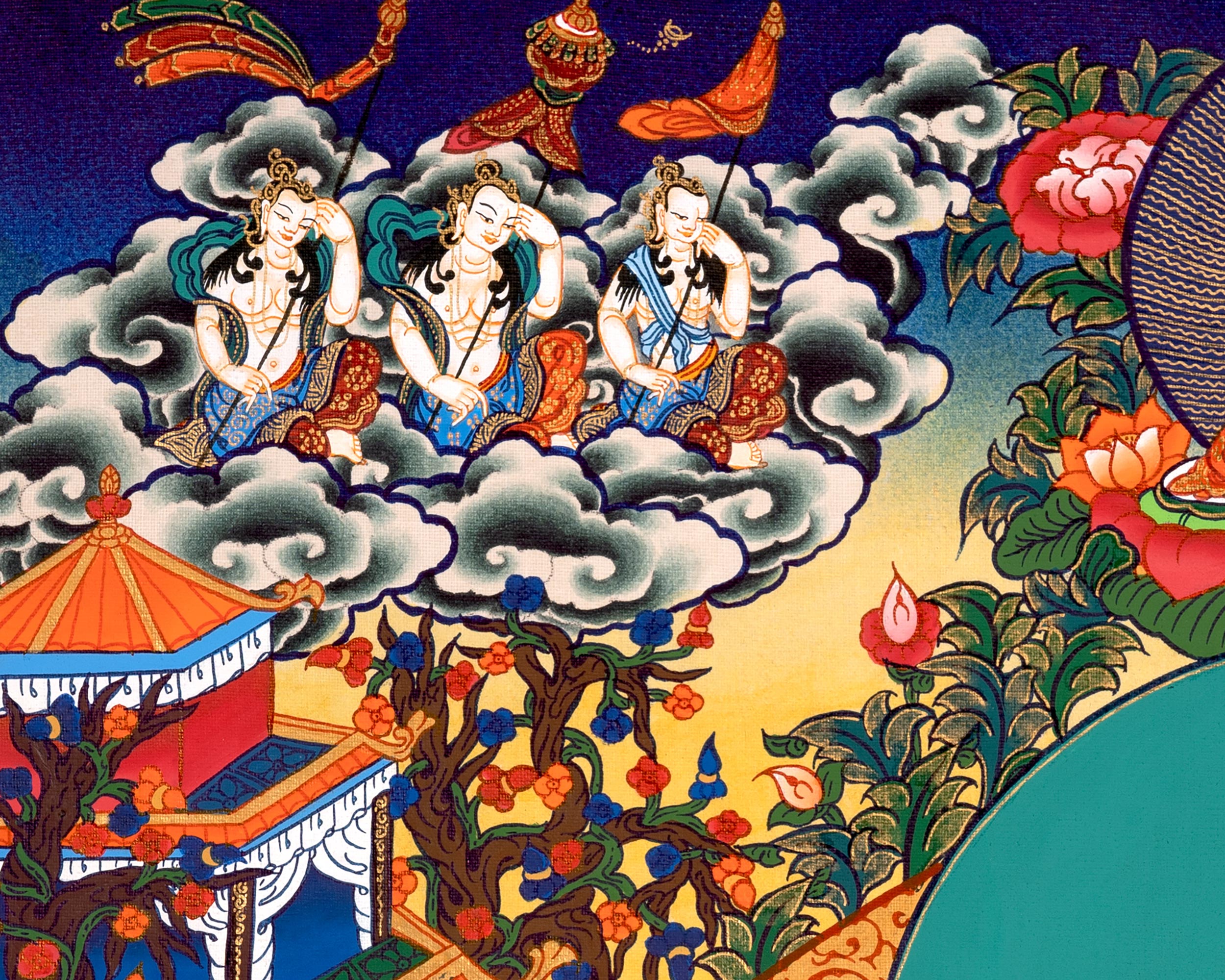 Female Bodhisattva, White Tara Artwork | Healing and Protection Deity