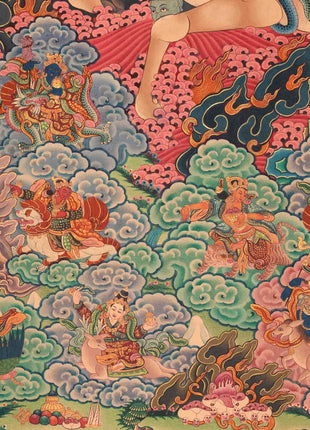 Palden Lhamo Thangka Print | Invoking the Power of the Goddess | Wall Decoration