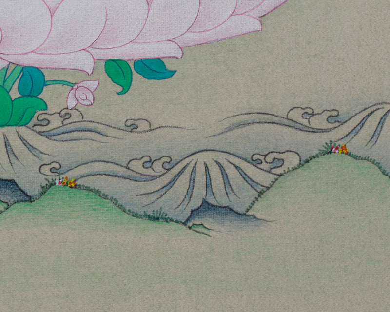 Mandarva Thangka | Guru Padmasambhava’s Enlightened Consort