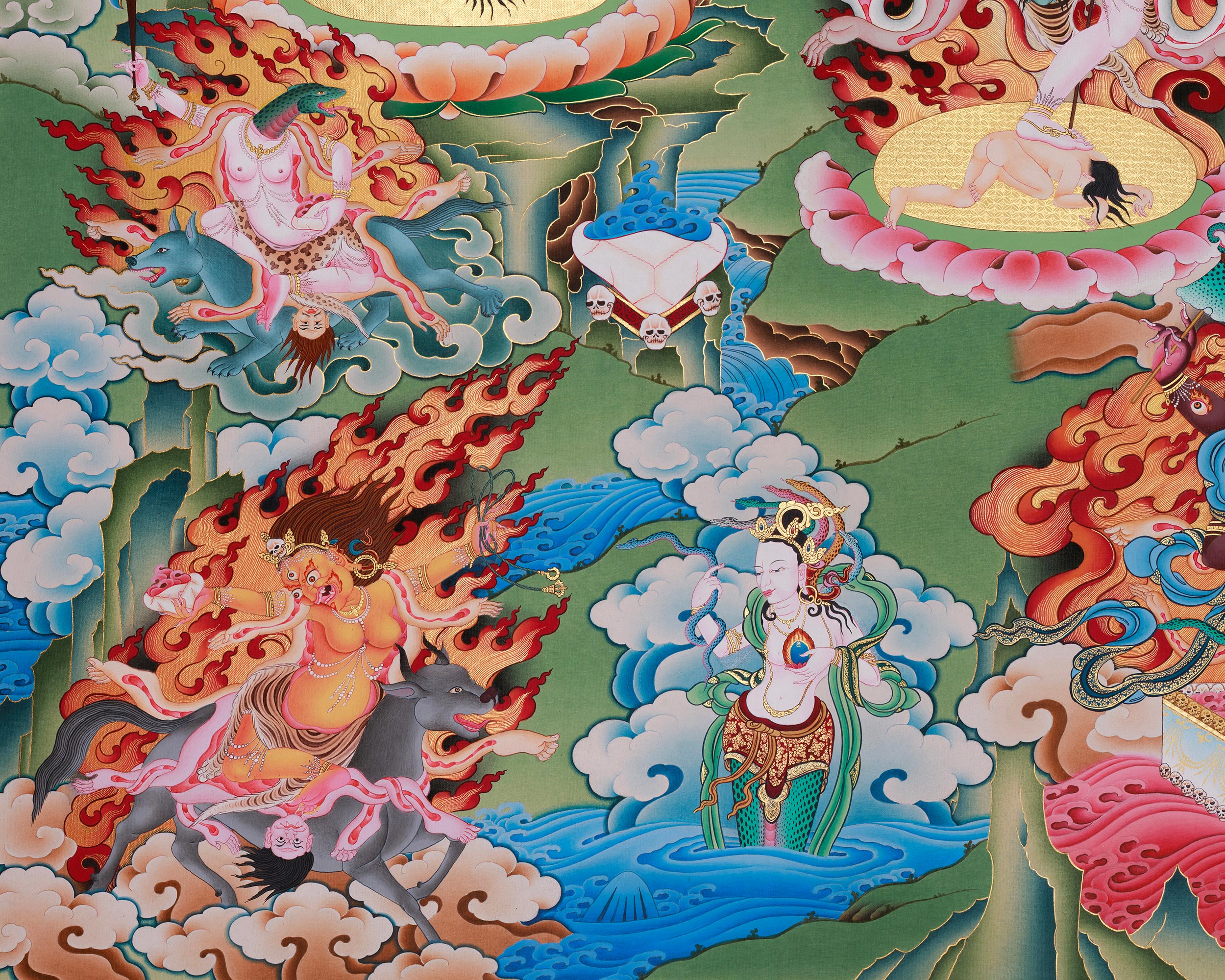 Troma Nagmo Dakini Thangka | High Quality Giclee Canvas Print | Yogini Print