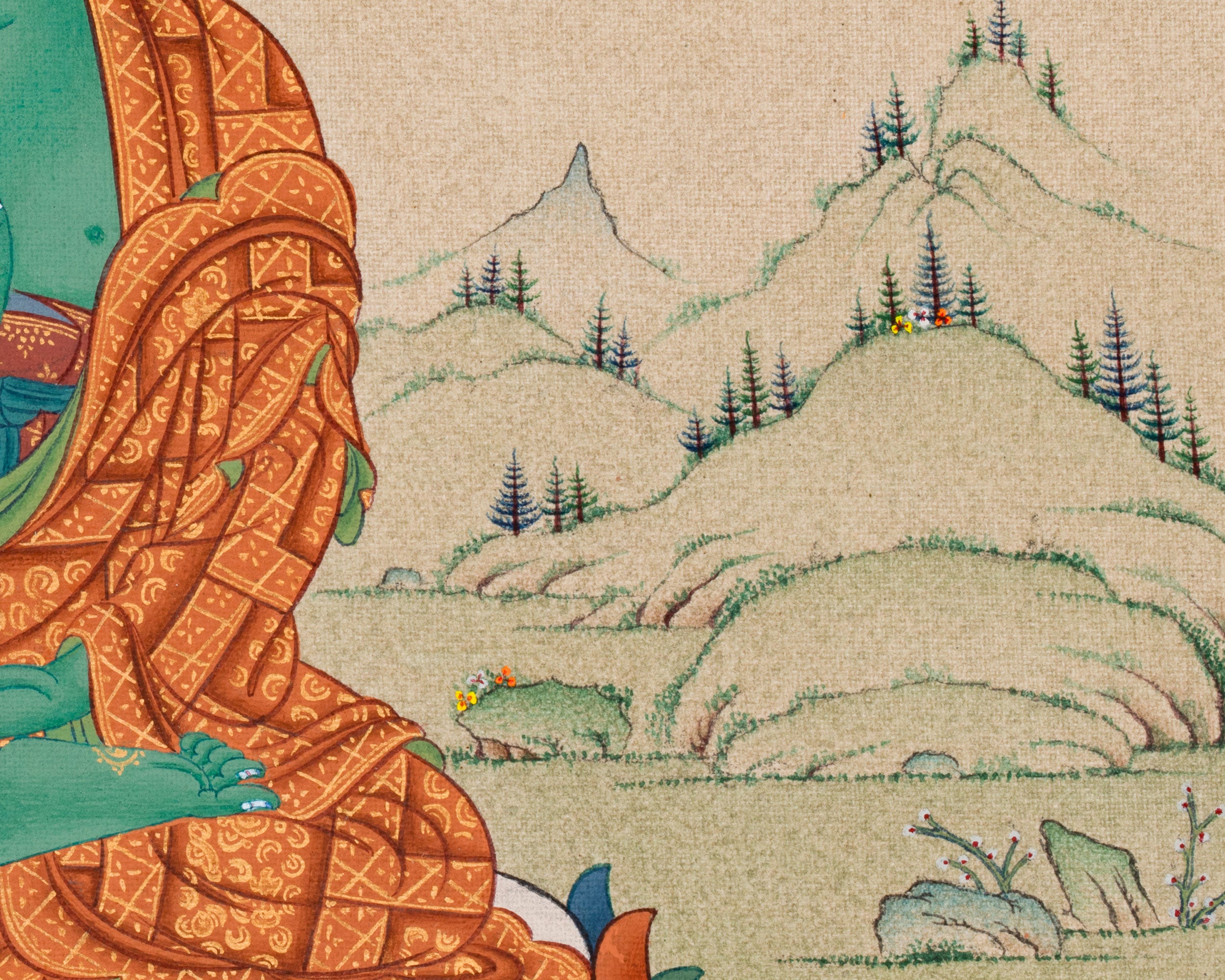 Amoghasiddhi Buddha Canvas Print | Fearlessness and Wisdom
