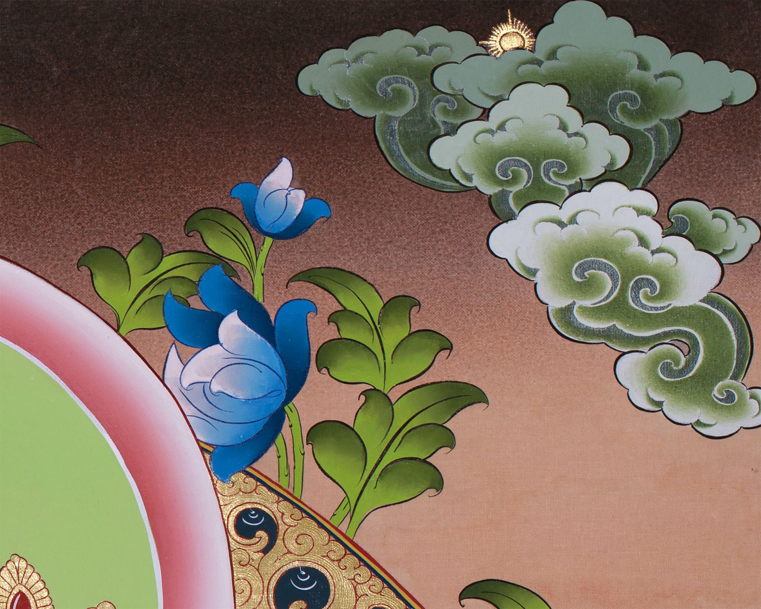 Original Buddhist Dzambhala Painting | God of Wealth and Abundance