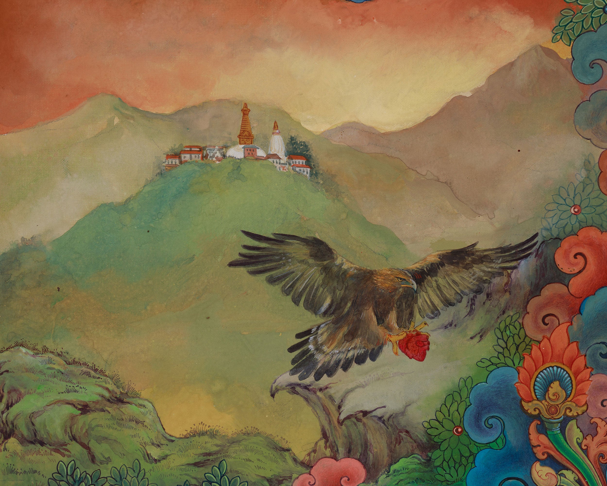 Mahasiddha of Kathmandu Valley, Jamana Gubaju Thangka