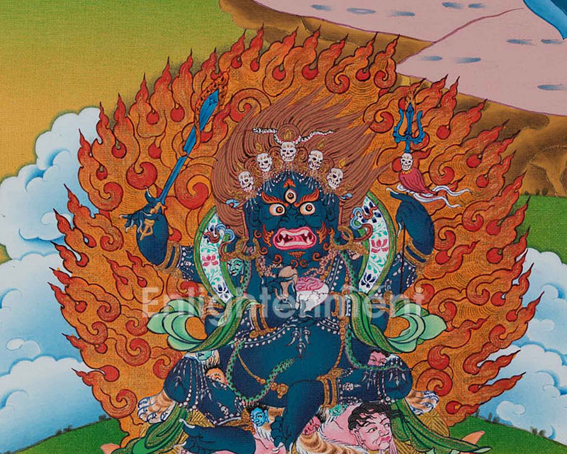 Hand Painted Chakrasamvara Thangka Art | Tibetan Buddhism Art | Sacred Symbol For Energy