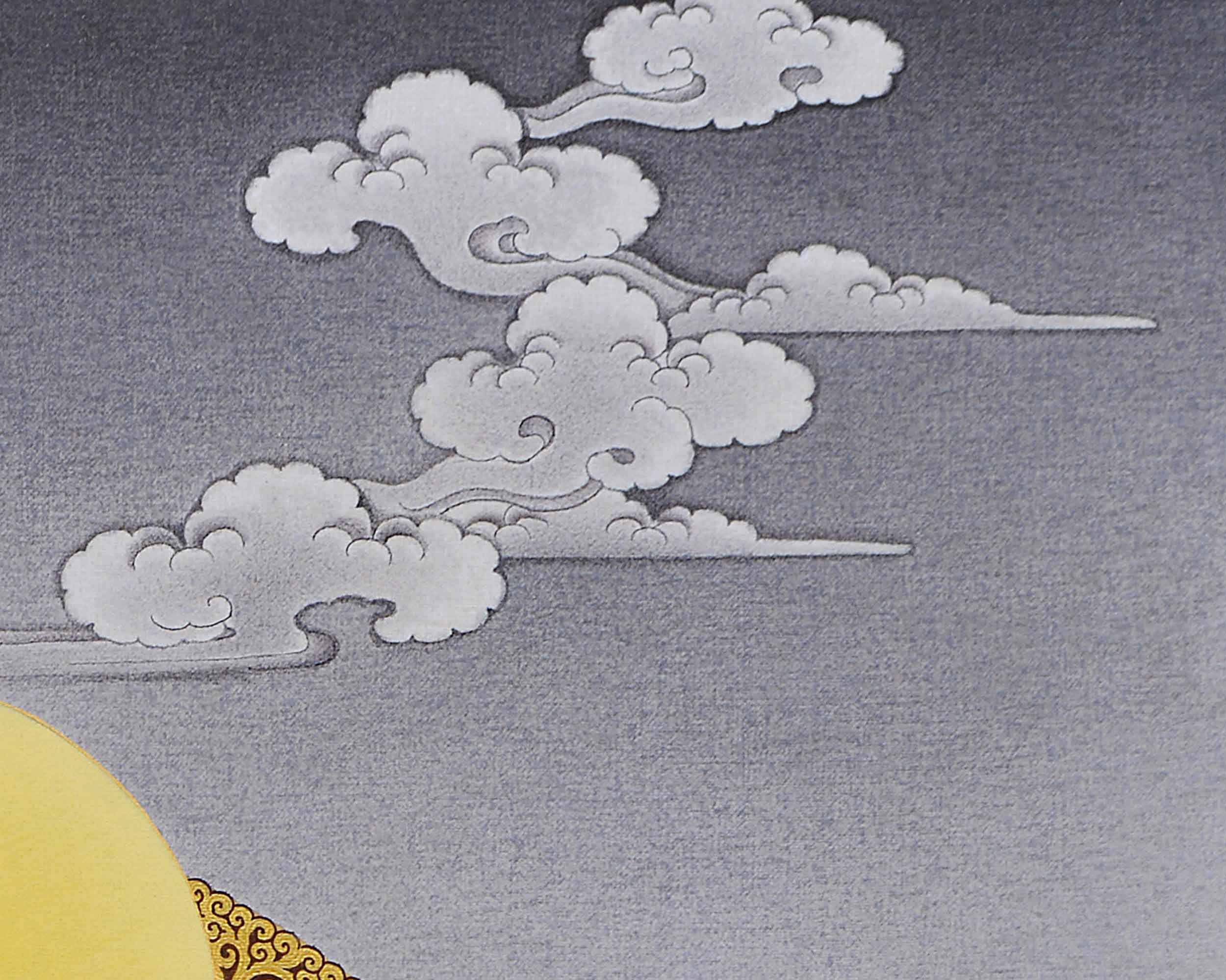 Historical Buddha Canvas Print | Tibetan Artwork of Shakyamuni Buddha