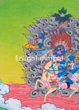 Shakyapa Mahakala Buddhism Thangka | Tibetan Buddhism Protector Deity Thangka Art