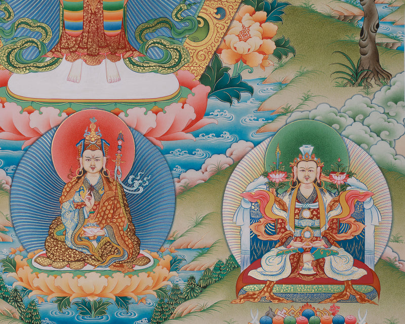 1000-Armed Chenrezig Bodhisattva Canvas Art | Giclee Print of Compassionate Avalokiteshvara