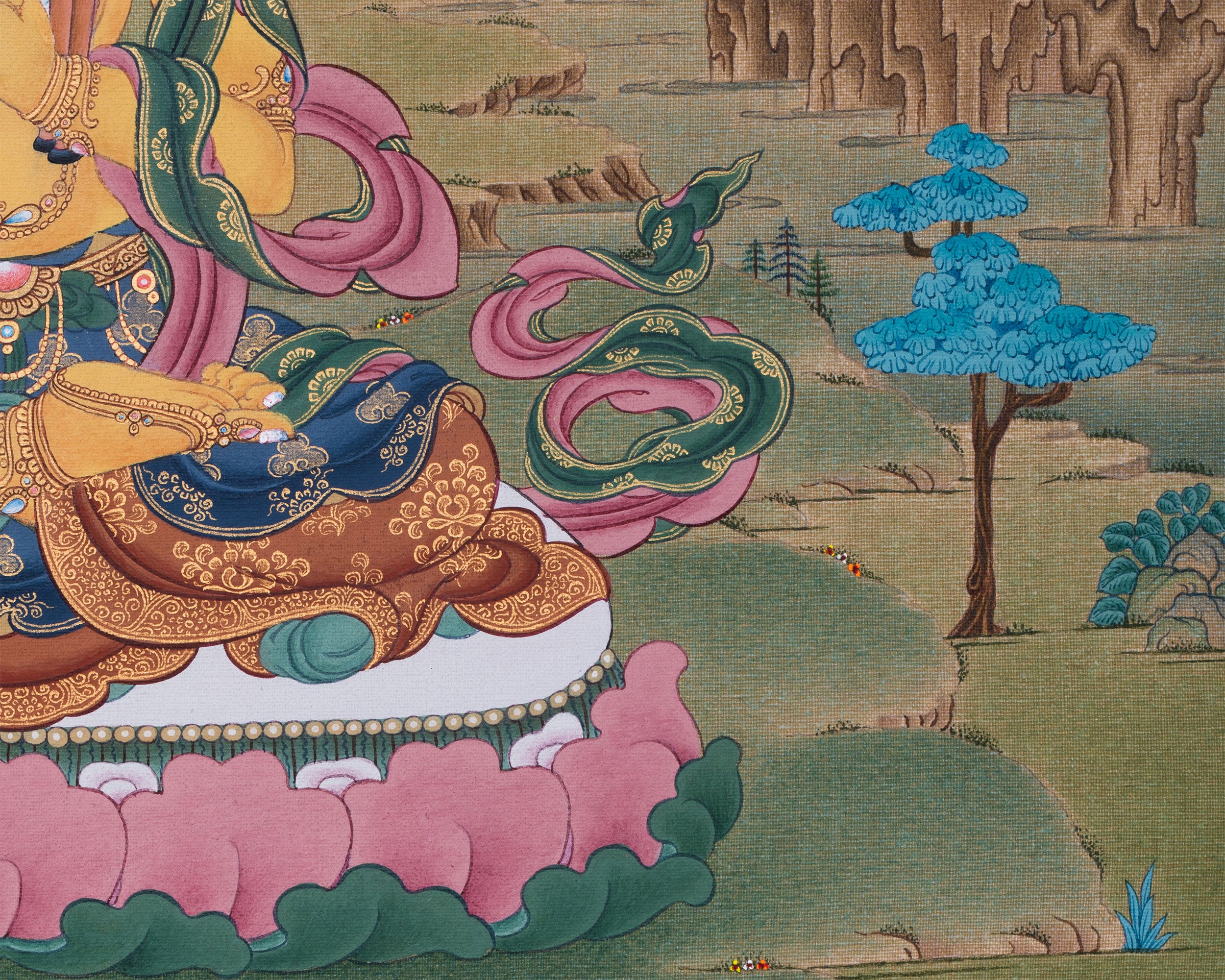 Maitreya Buddha Thangka Print | Wisdom and Universal Love