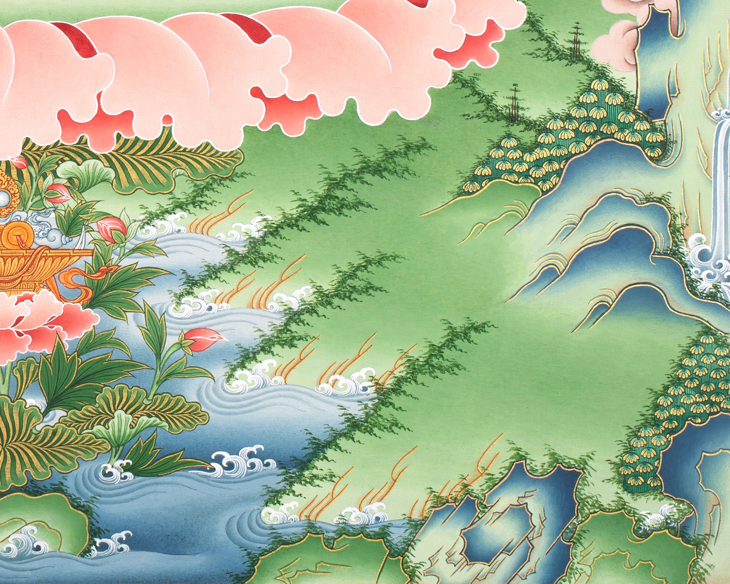 Arya Bodhisattva Manjushri Thangka | Eri Artistry