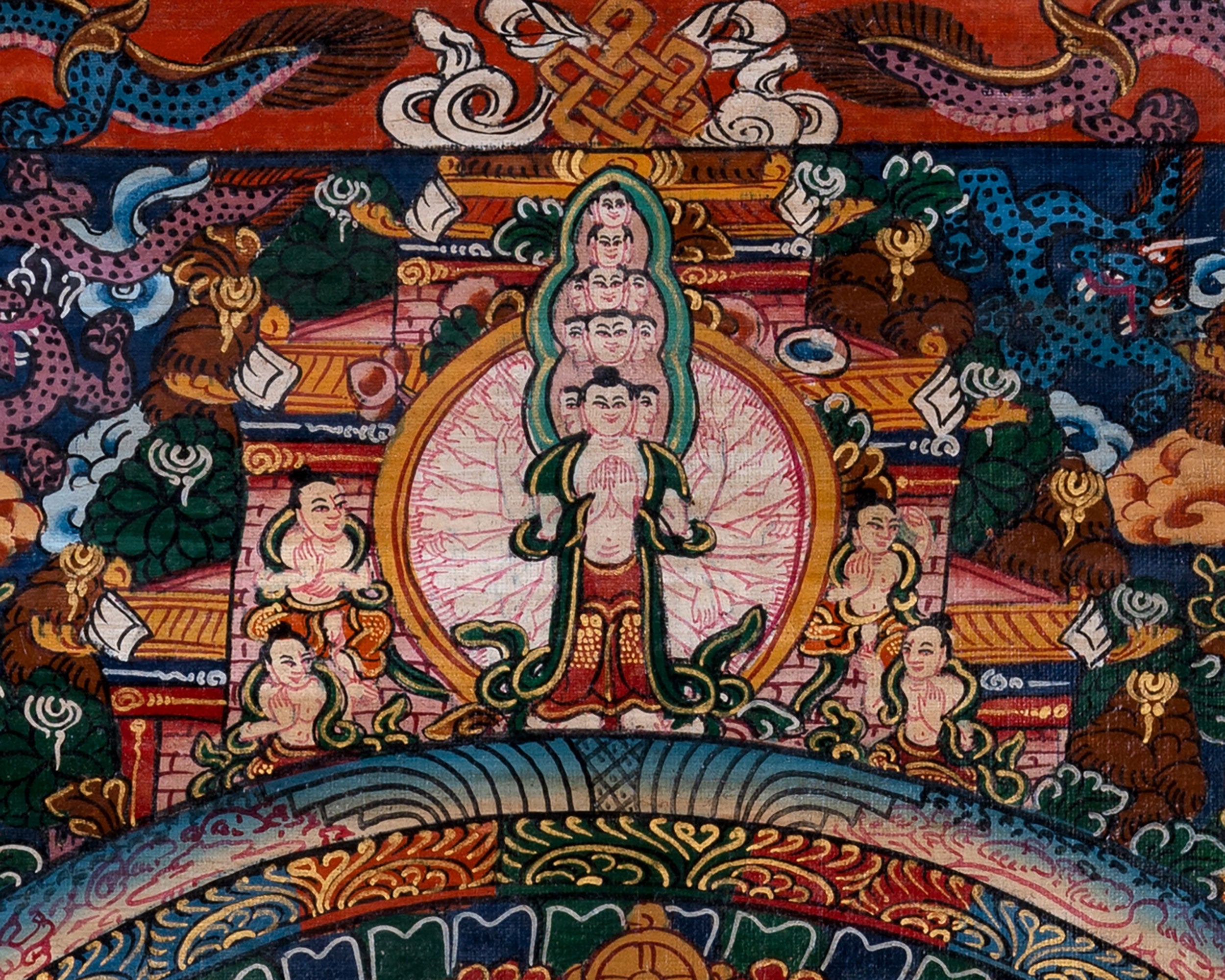 Traditional Heruka Mandala | Religious Buddhist Thangka