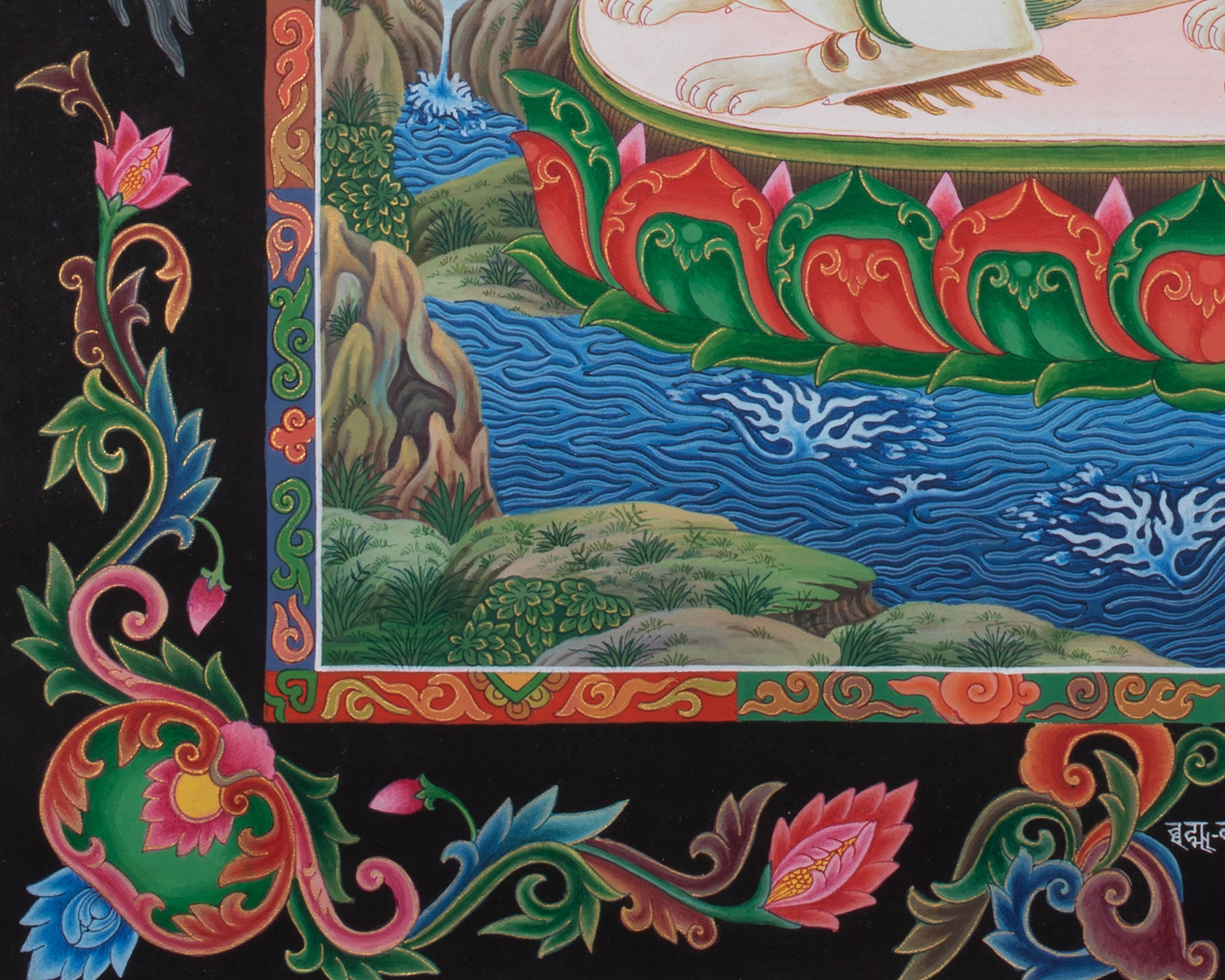 Mahabodhisattva Manjushree Thangka | Reveals the Path of Insight
