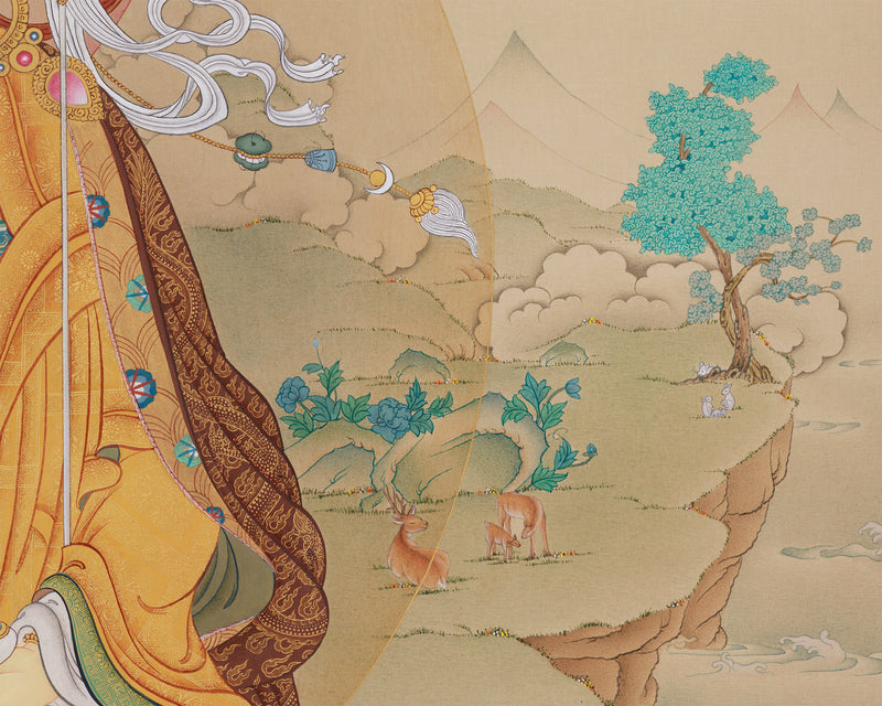 The Great Master Guru Rinpoche Thangka | Exclusive Art of Enlightenment