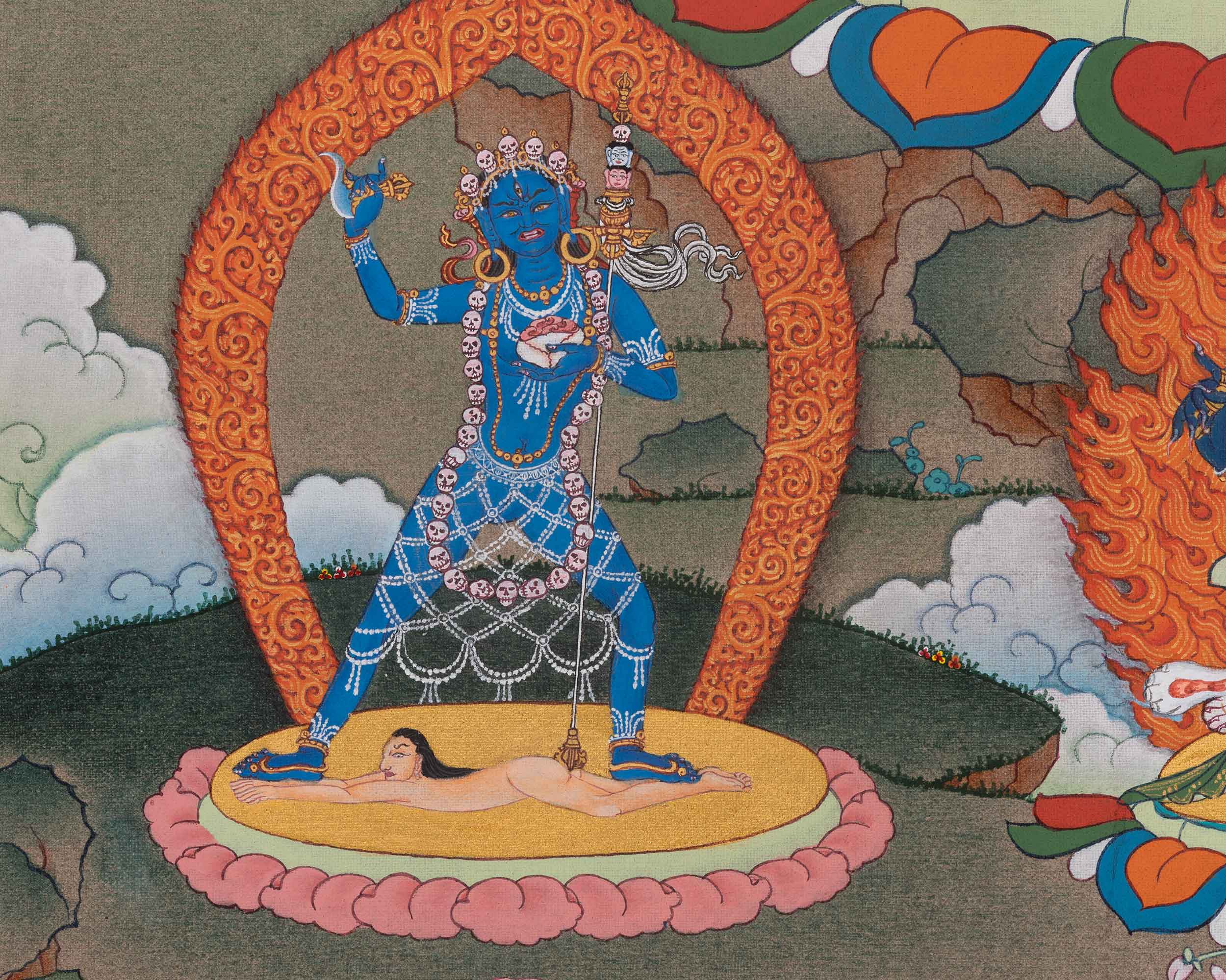 Chakrasamvara Tibetan Thangka | Tantric Deity | Inseparable Union of Compassion