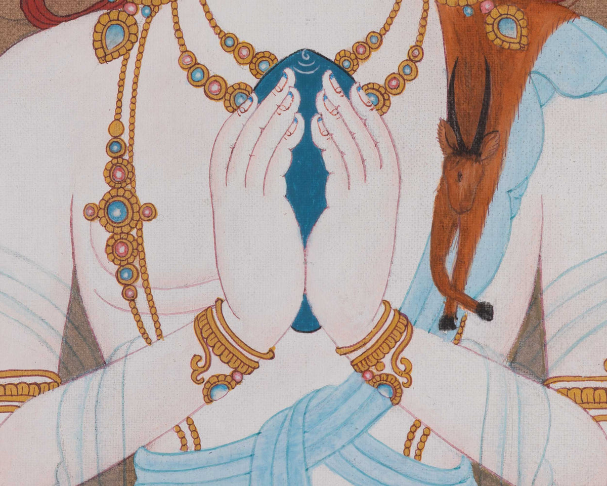 Chenrezig Embodiment of Compassion Thangka | The Bodhisattva Avalokiteshvara