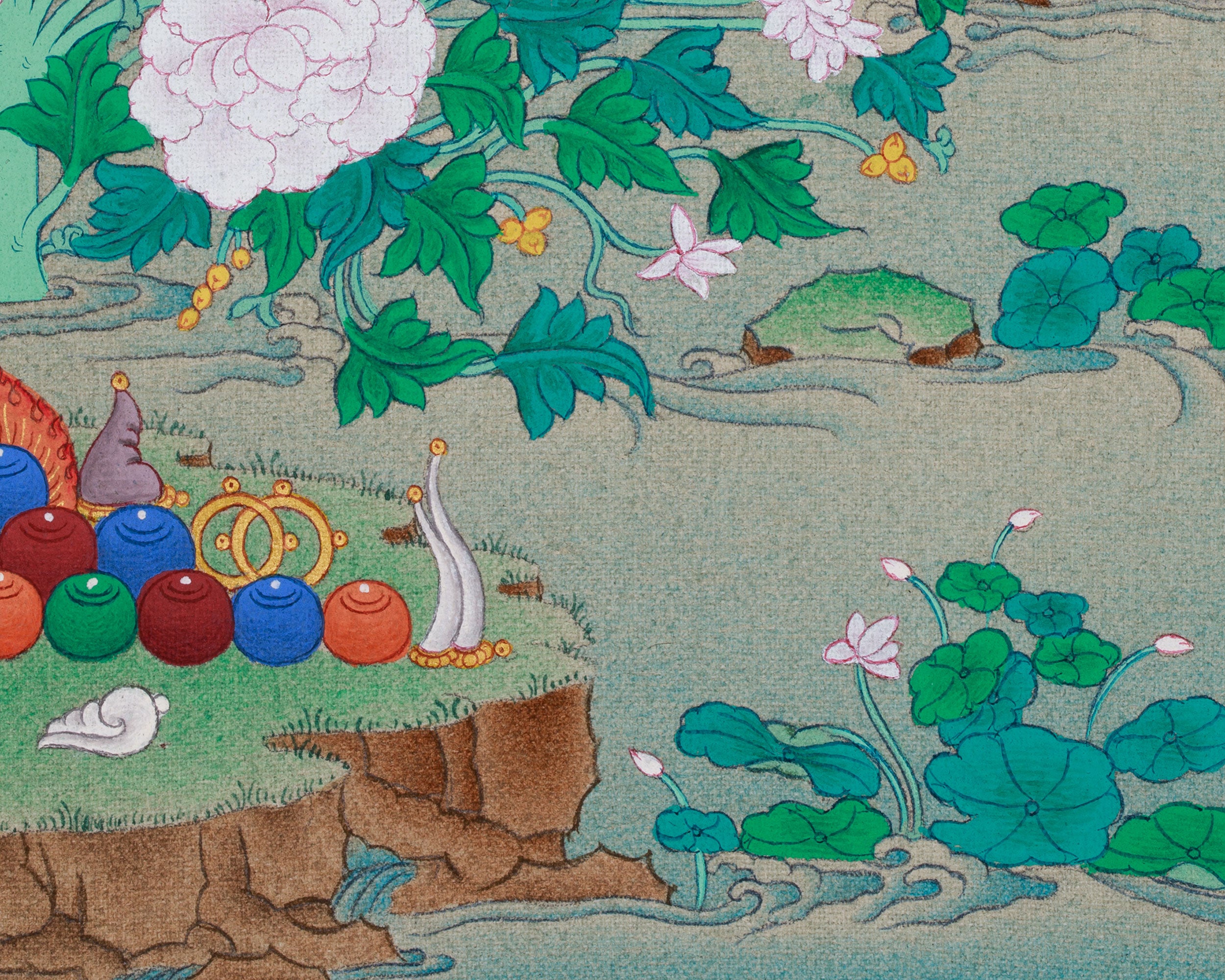 Traditional Guru Rinpoche Artwork | Buddhist Thangka of Padmasambhava