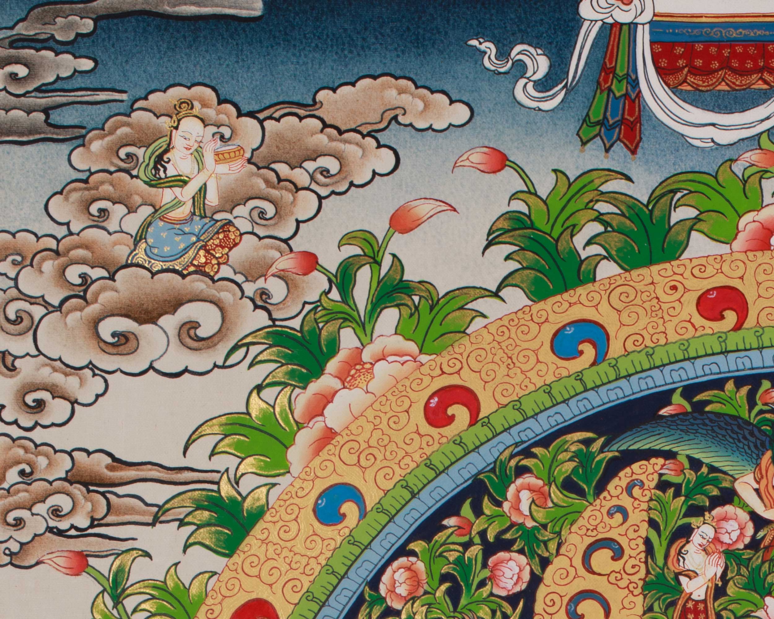 Seated Shakyamuni Buddha Thangka | Timeless Buddhist Art of Meditation and Awakening