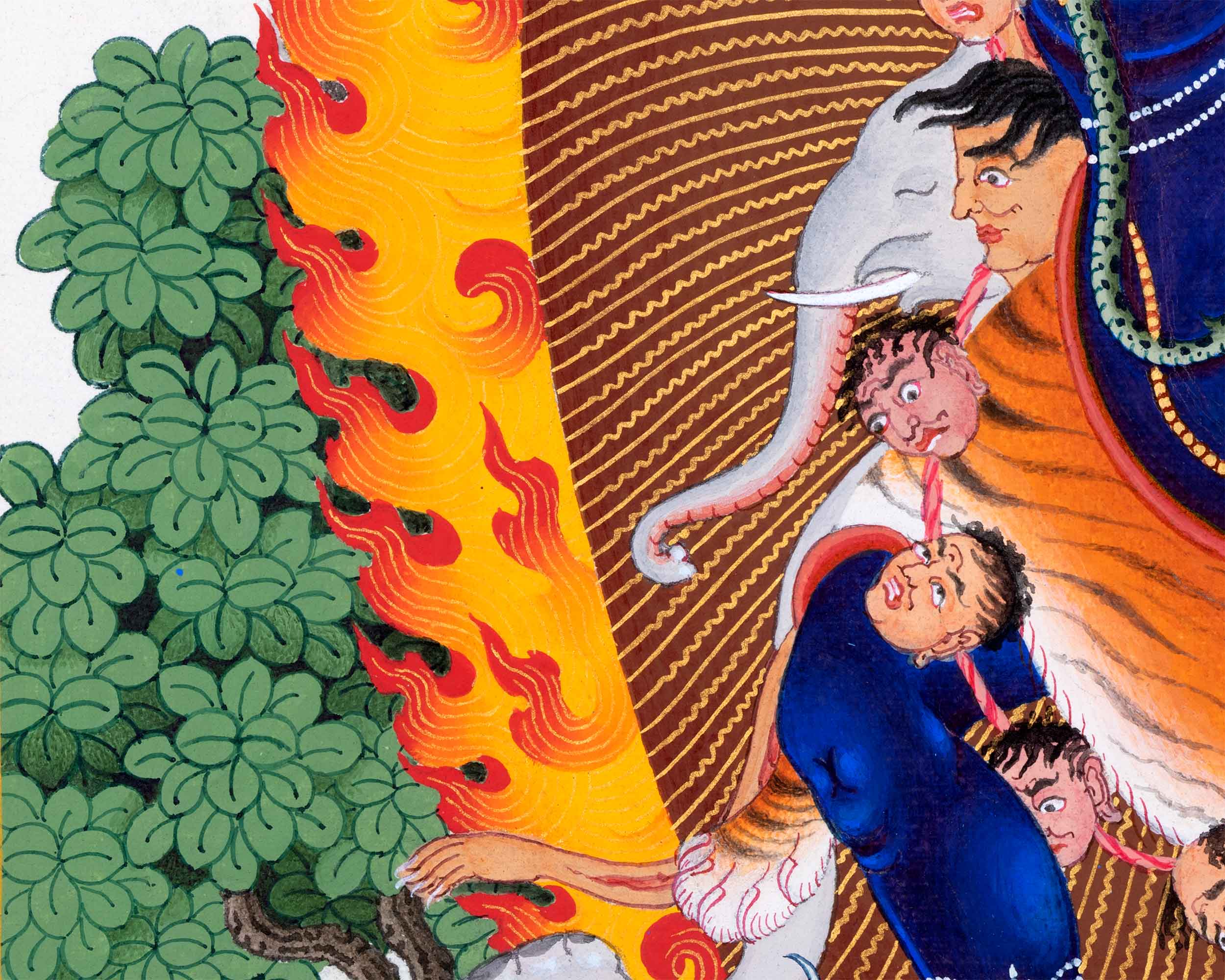 Mystical Vajranakhi Thangka | Wrathful From of Vajrayogini | Tibetan Art of Powerful Deity