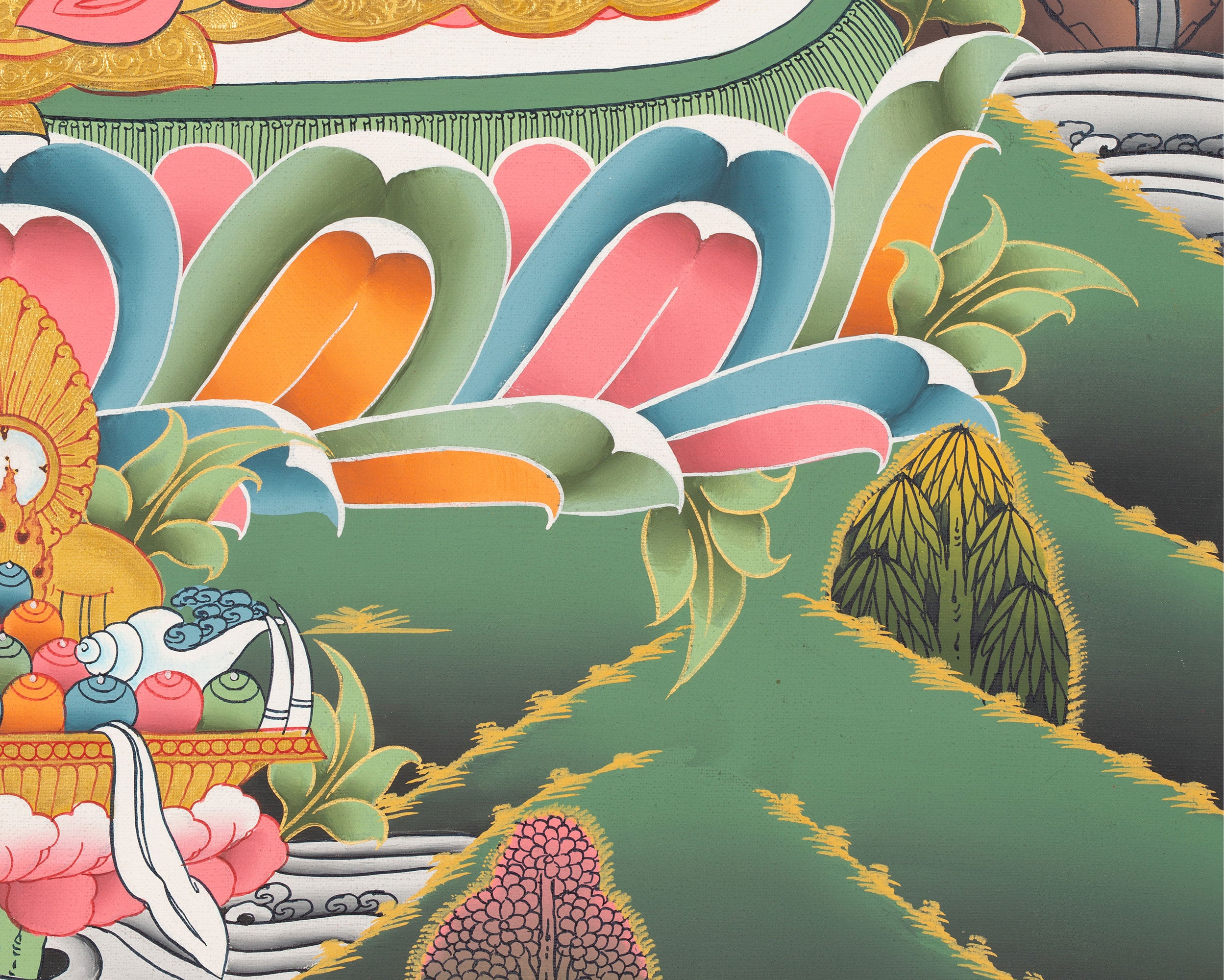 Lotus Born Master Artwork | Guru Rinpoche Thangka