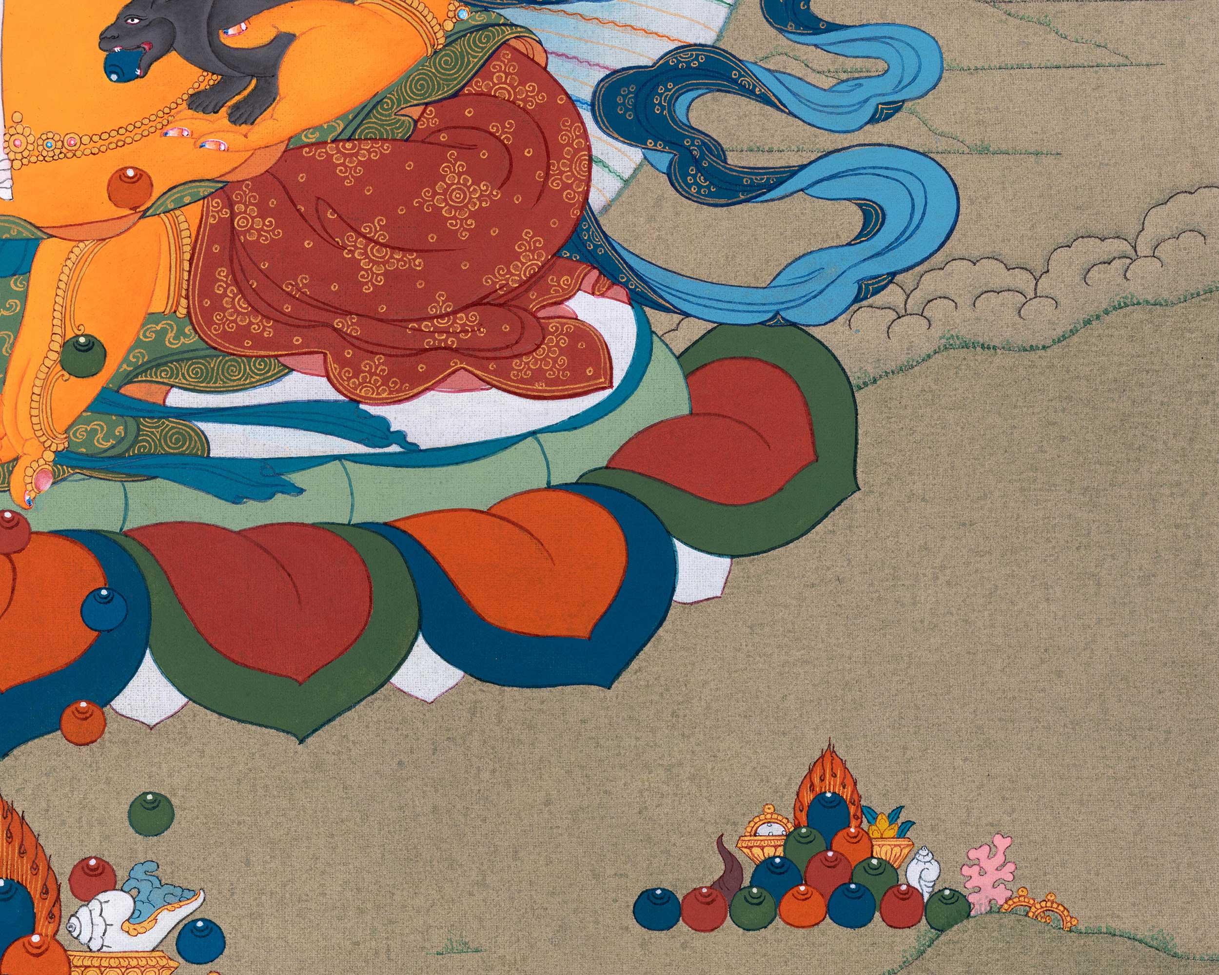 Bodhisattva of Prosperity, Jambala Thangka