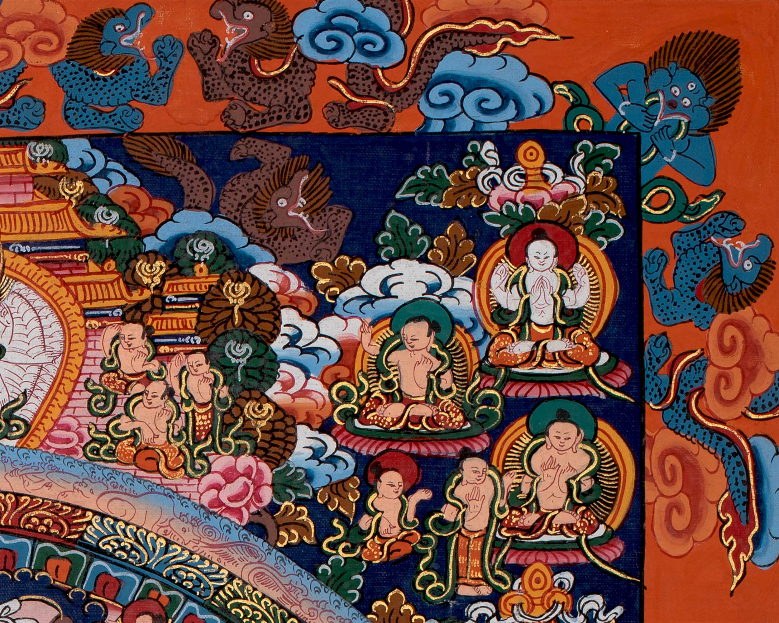 Traditional Buddha Mandala Painting | Tibetan Art for Spiritual Growth