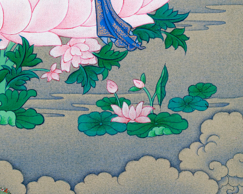 White Tara Thangka – The Compassionate Female Buddha