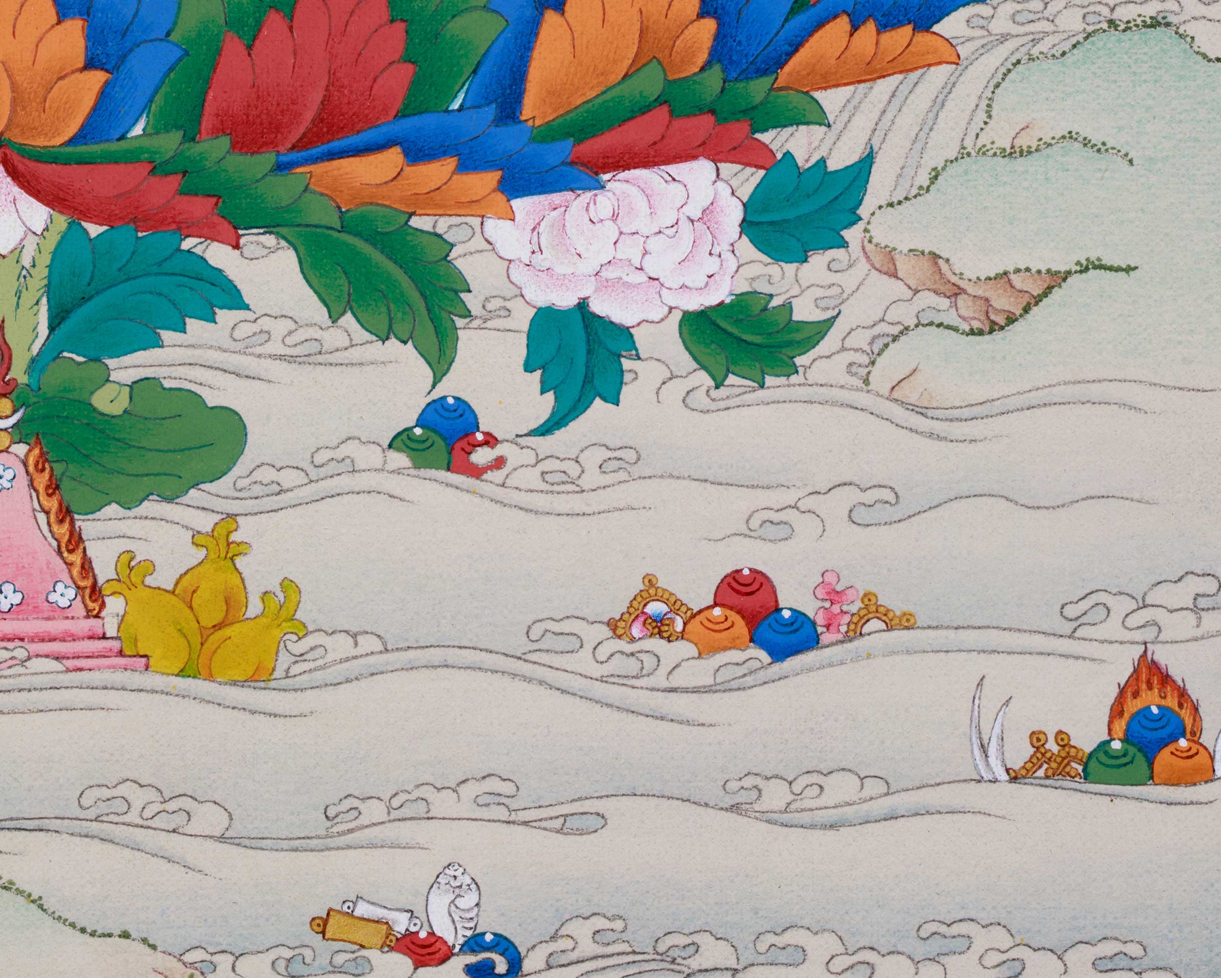 Guru Padmasambhava Rainbow Body Thangka
