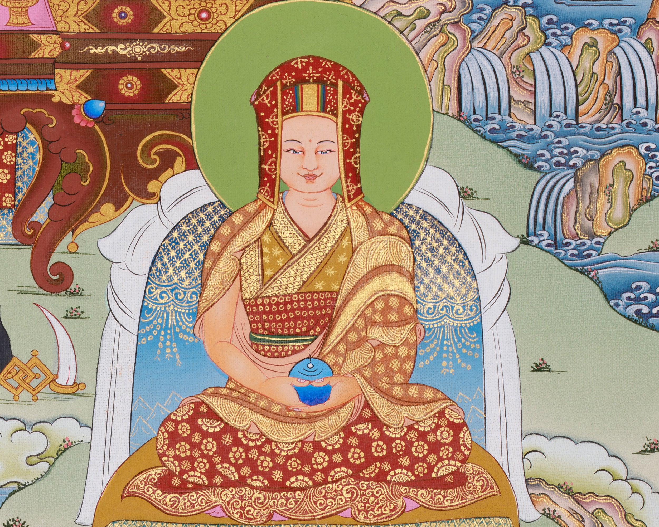 Marpa Lotsawa Thangka | Kagyu Lineage Master | Represent Wisdom and Transmission