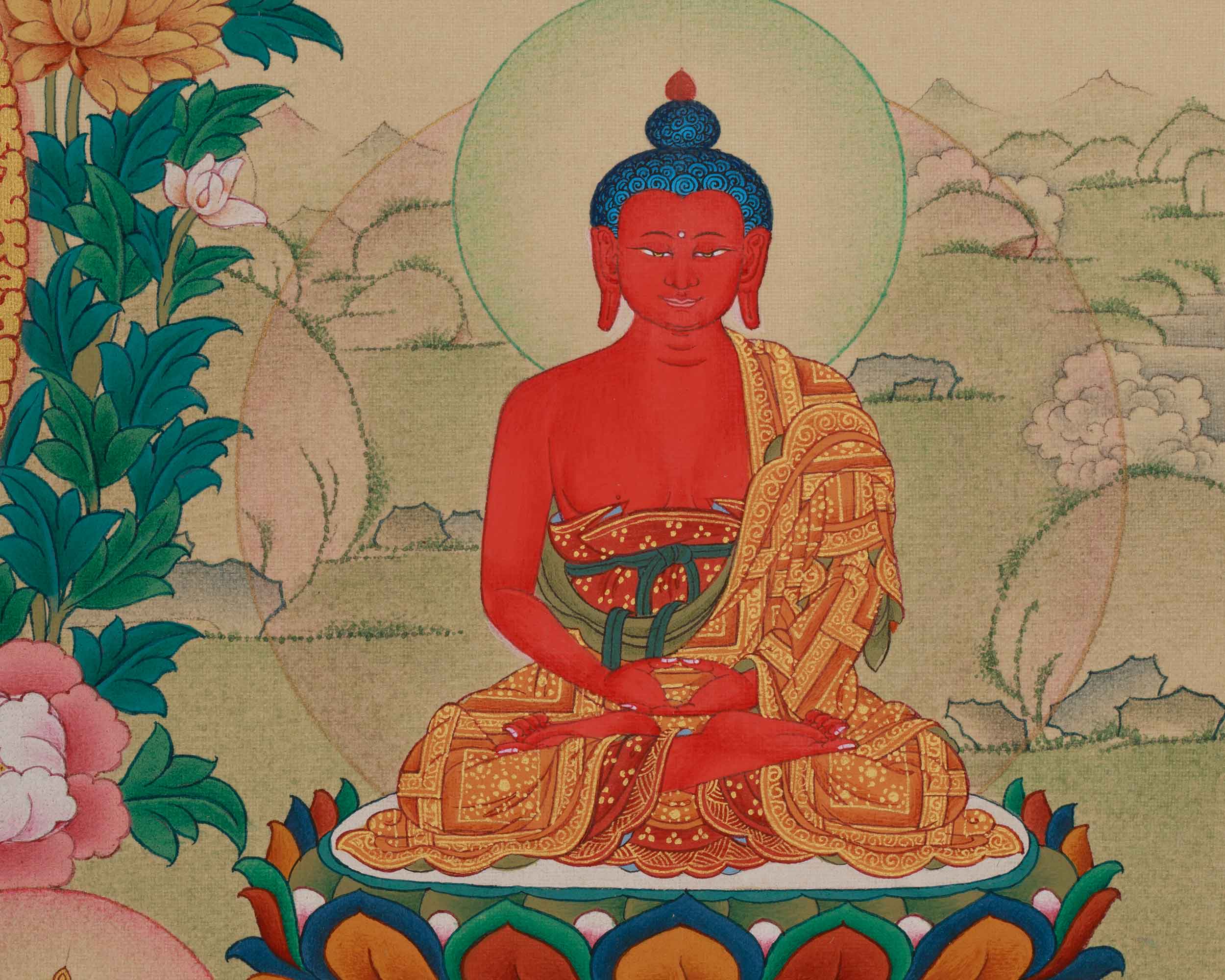 Asta Medicine Buddha Print | Bhaisajyaguru Art | Healing Deity