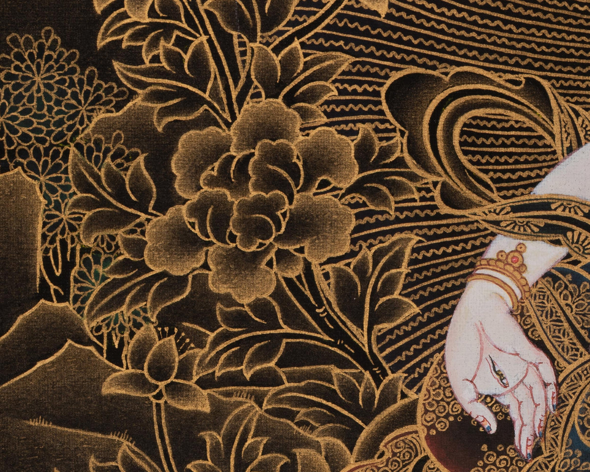 Healing Deity Sita Tara Thangka | White Tara Art | Enlightened Female Buddha