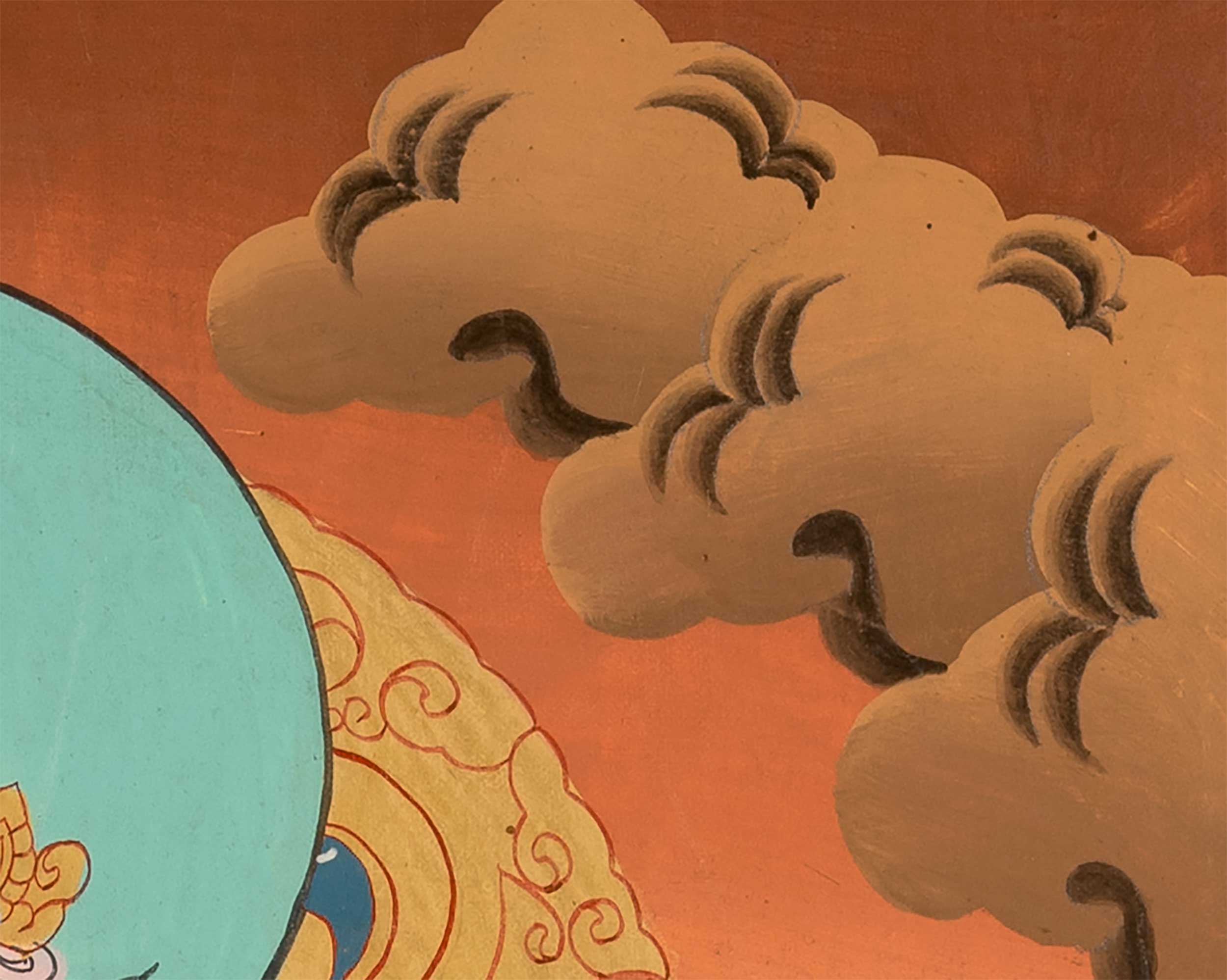 Traditional Hand-Painted Namtoshe Thangka | Wealth and Prosperity