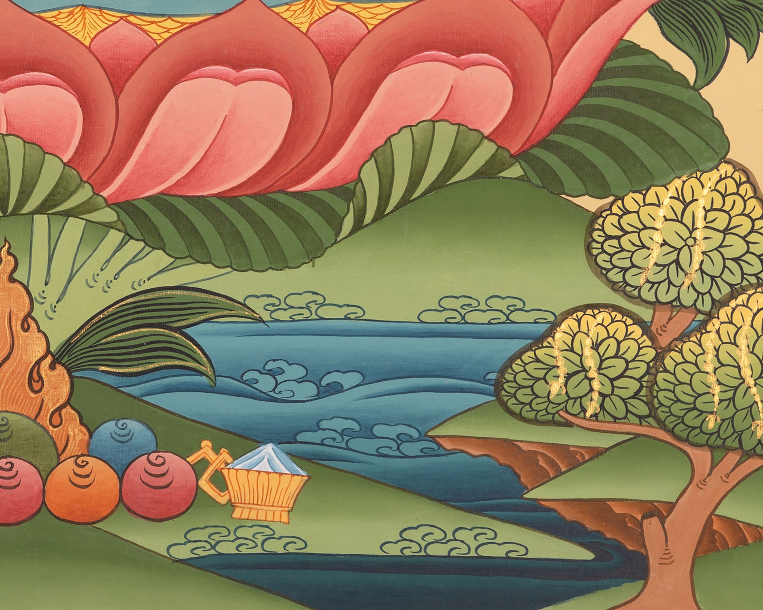 Bhaisajyaguru Thangka | Medicine Buddha | Wall Decors